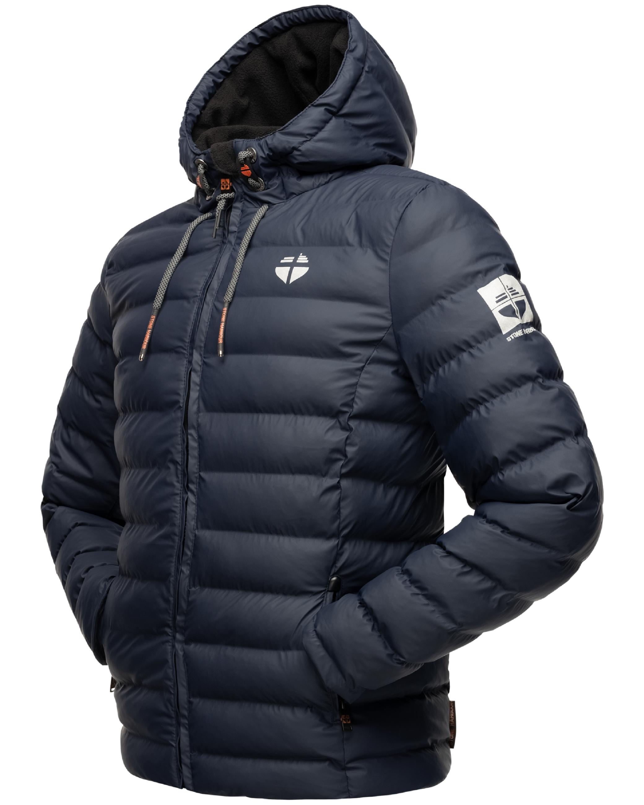 Gefütterte Winter Steppjacke mit Kapuze "Zaharoo" Navy