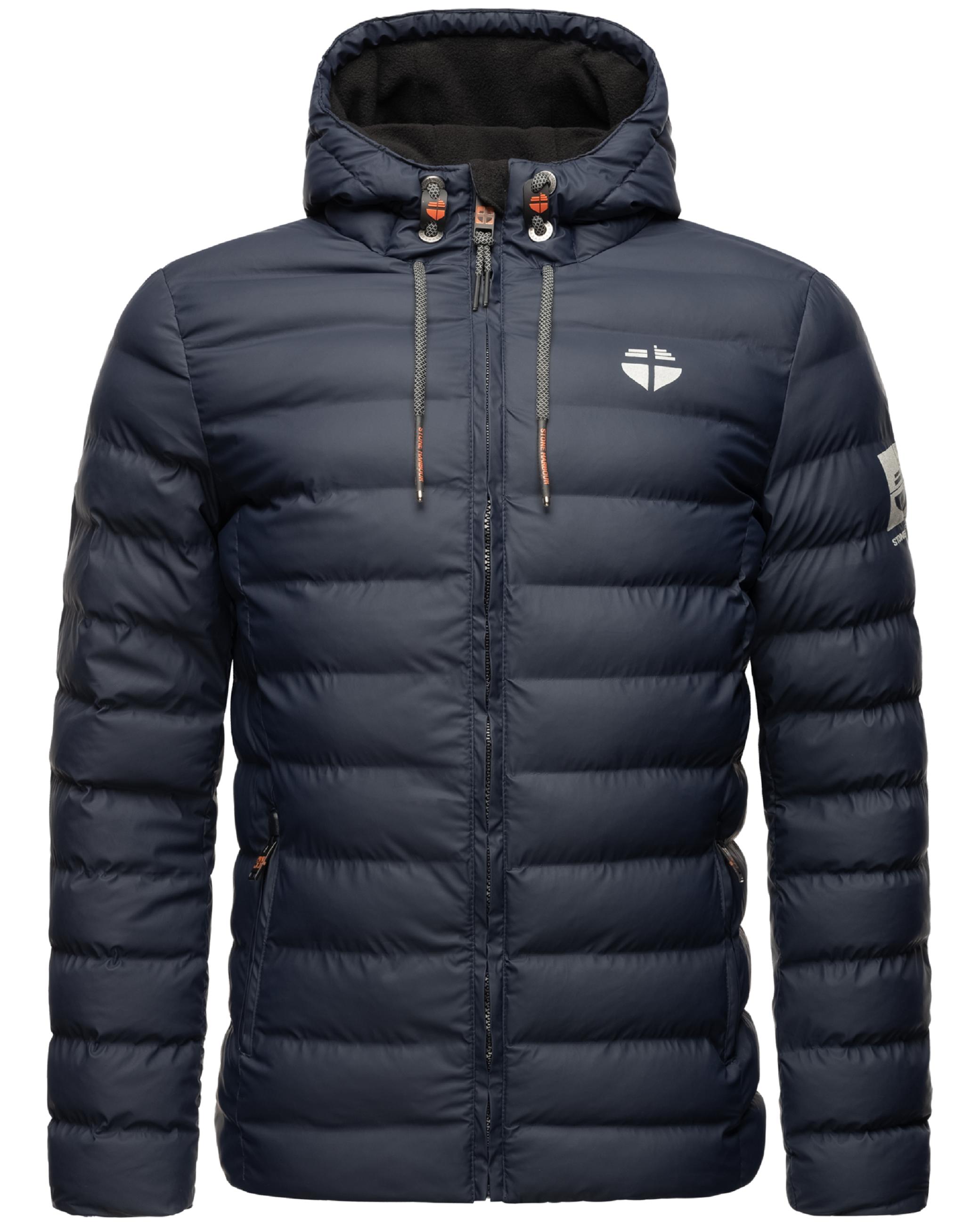 Gefütterte Winter Steppjacke mit Kapuze "Zaharoo" Navy