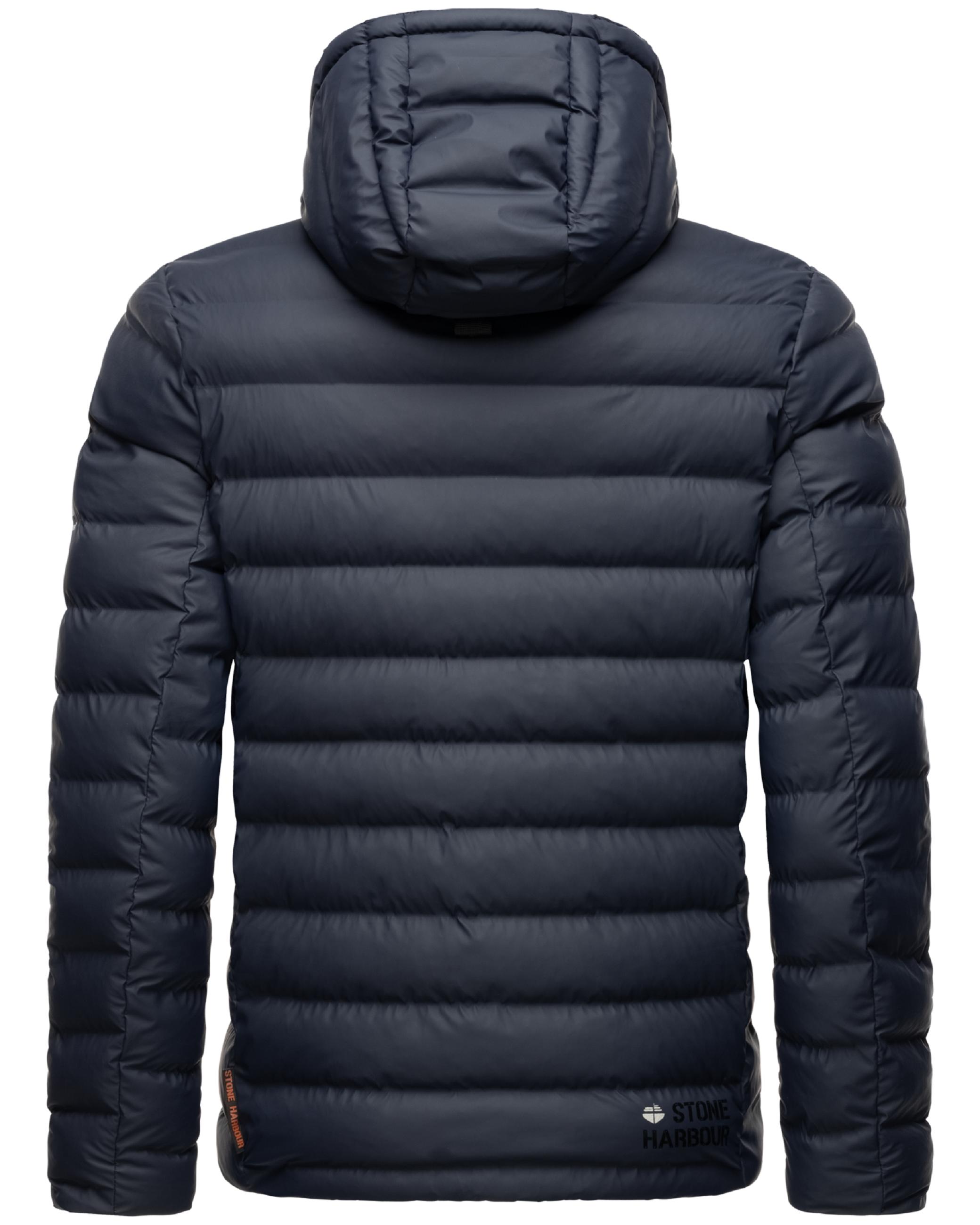 Gefütterte Winter Steppjacke mit Kapuze "Zaharoo" Navy