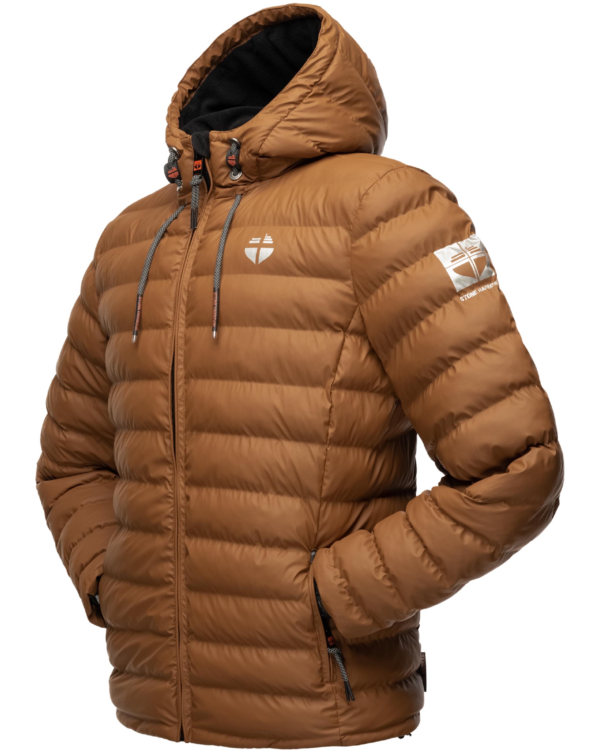 Gefütterte Winter Steppjacke mit Kapuze "Zaharoo" Tobacco