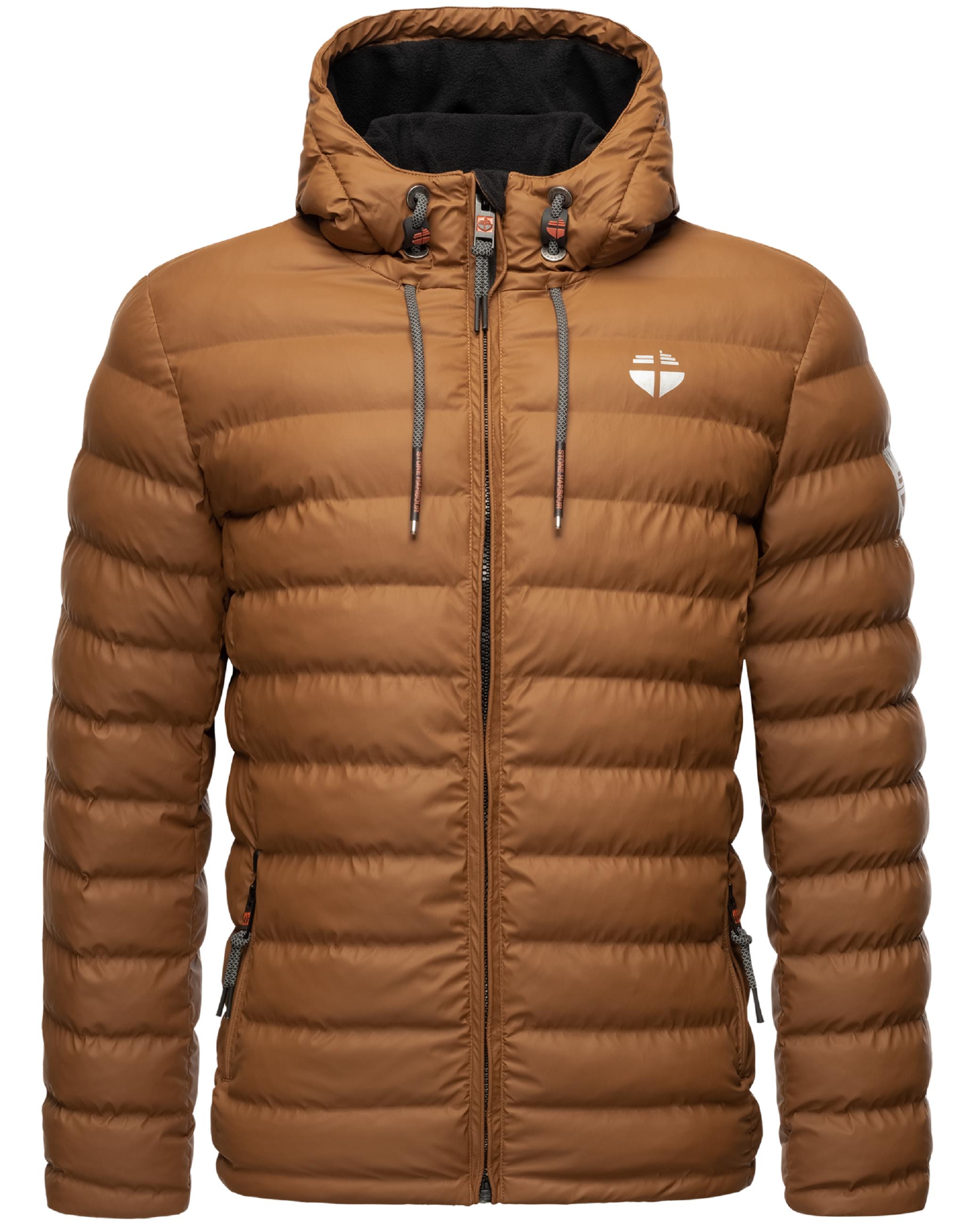 Gefütterte Winter Steppjacke mit Kapuze "Zaharoo" Tobacco