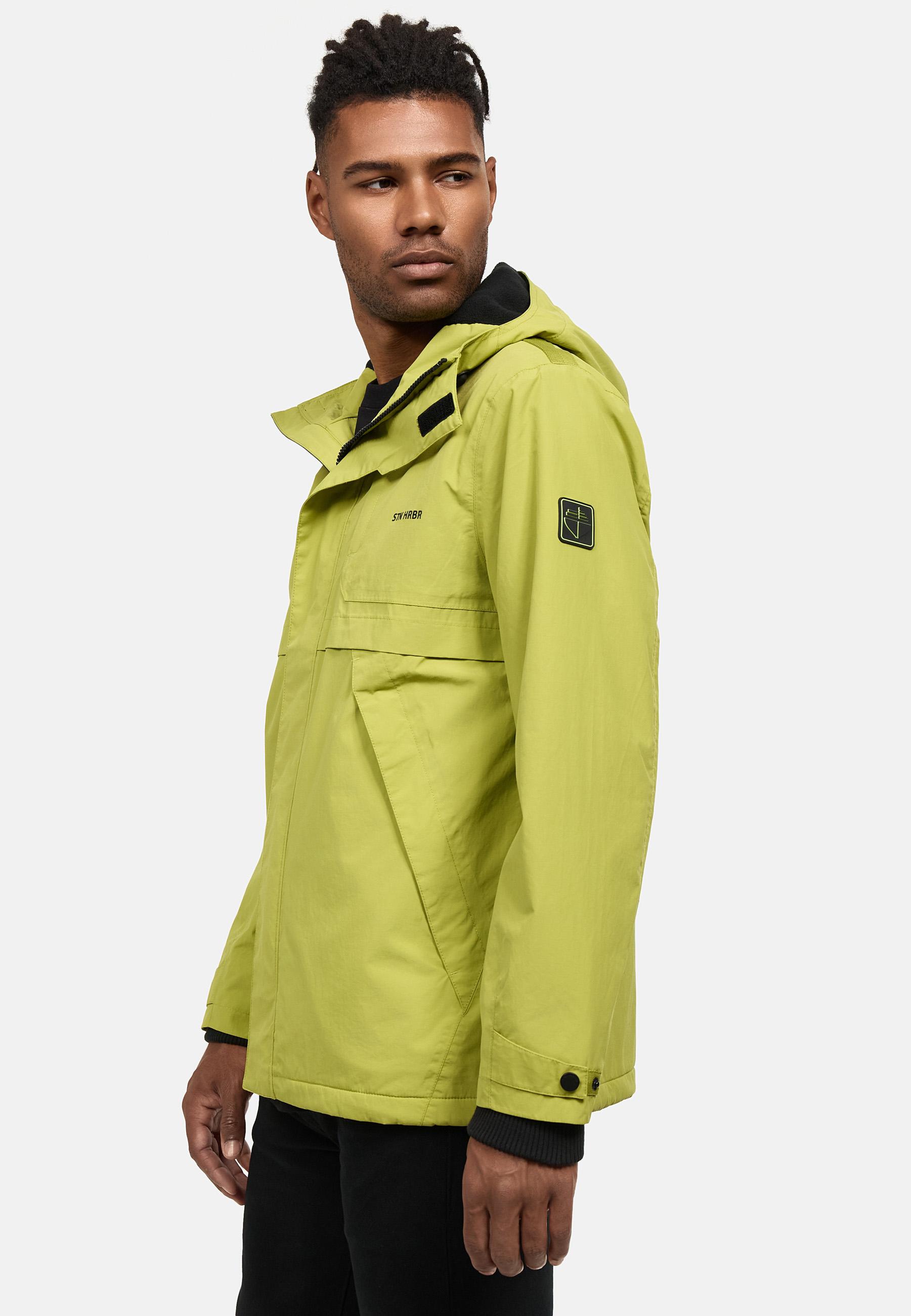 Wasserdichte Übergangsjacke mit Fleece-Futter "Zanjaar" Green