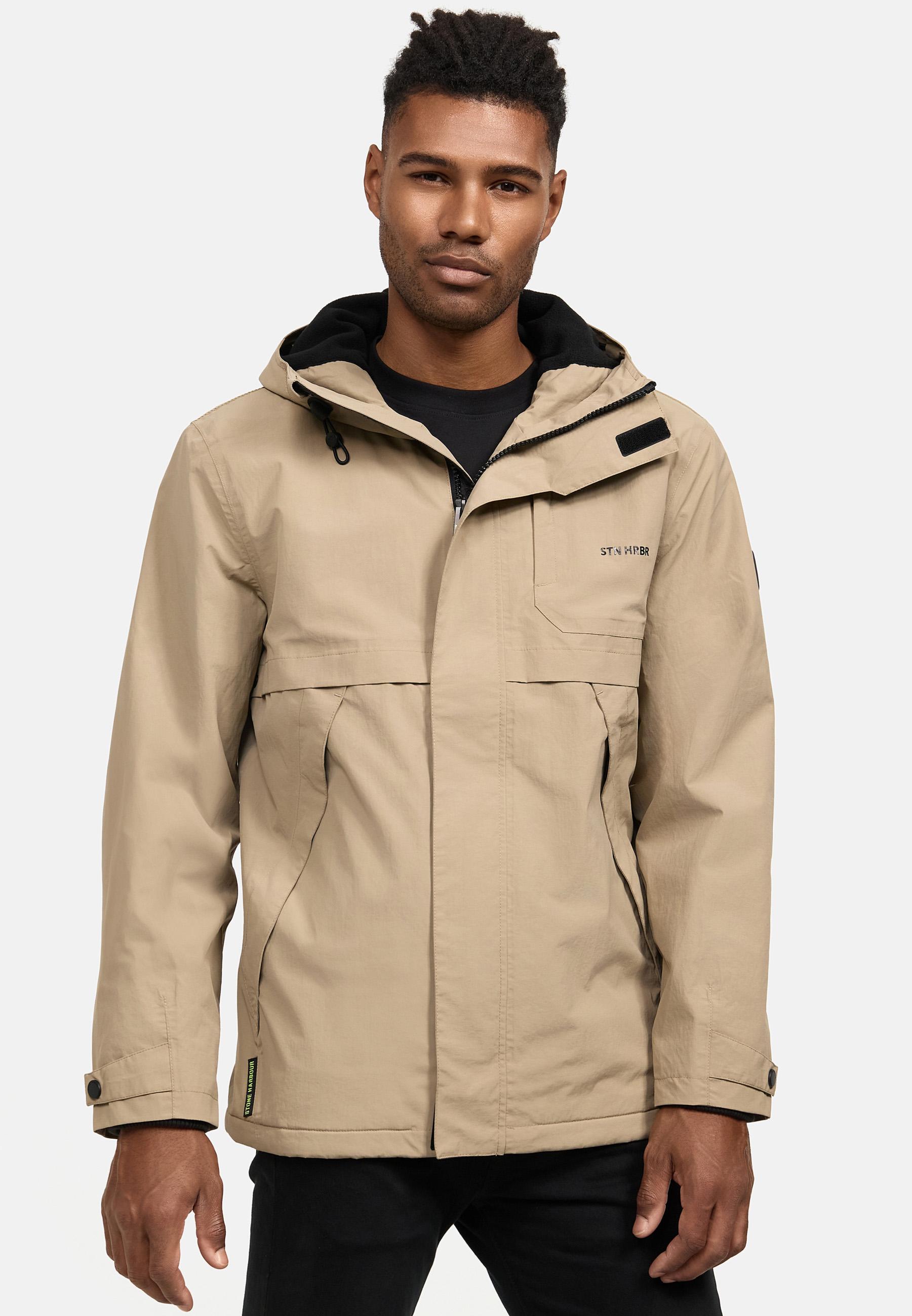 Wasserdichte Übergangsjacke mit Fleece-Futter "Zanjaar" Sand Beige