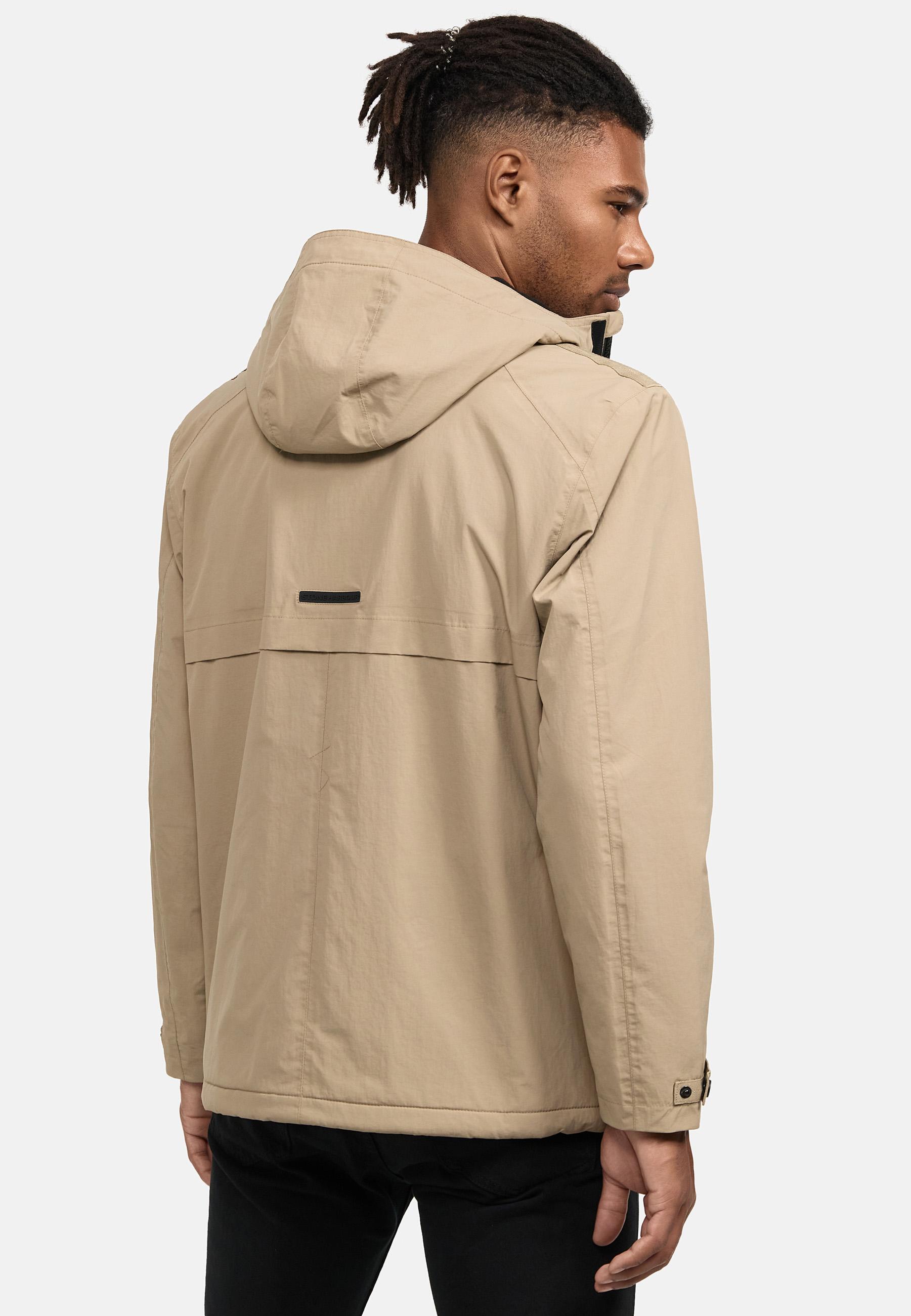 Wasserdichte Übergangsjacke mit Fleece-Futter "Zanjaar" Sand Beige