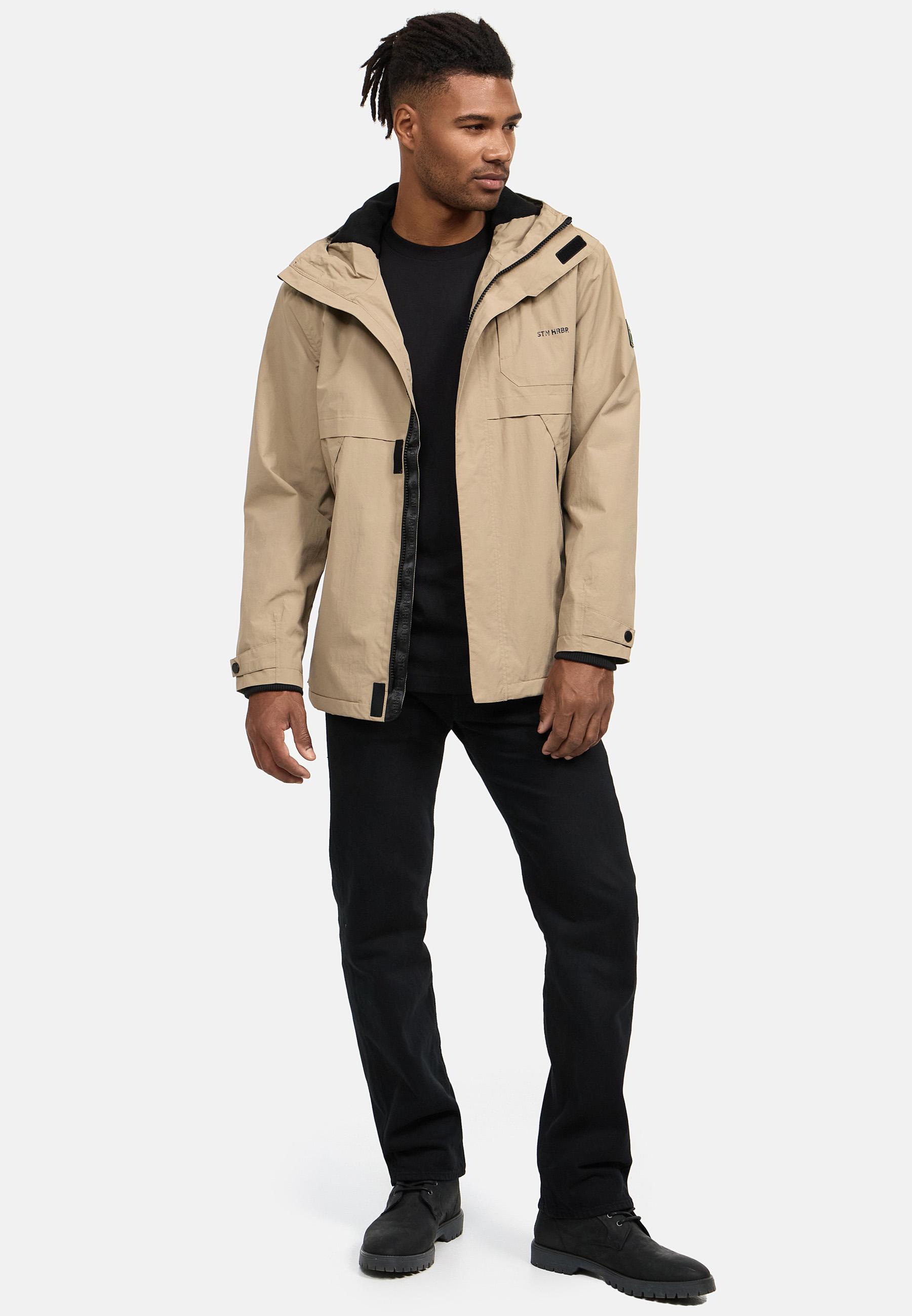 Wasserdichte Übergangsjacke mit Fleece-Futter "Zanjaar" Sand Beige