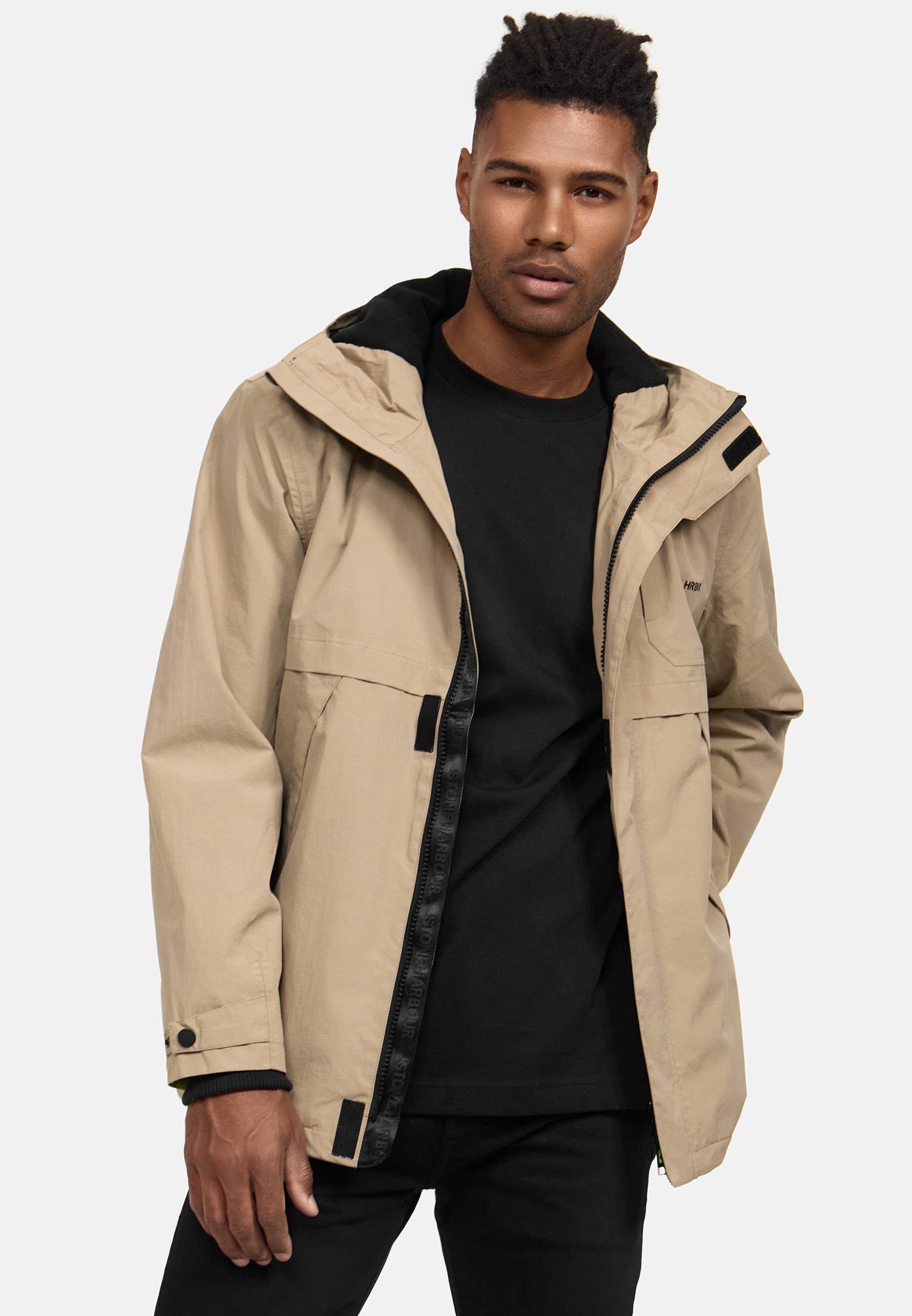 Wasserdichte Übergangsjacke mit Fleece-Futter "Zanjaar" Sand Beige