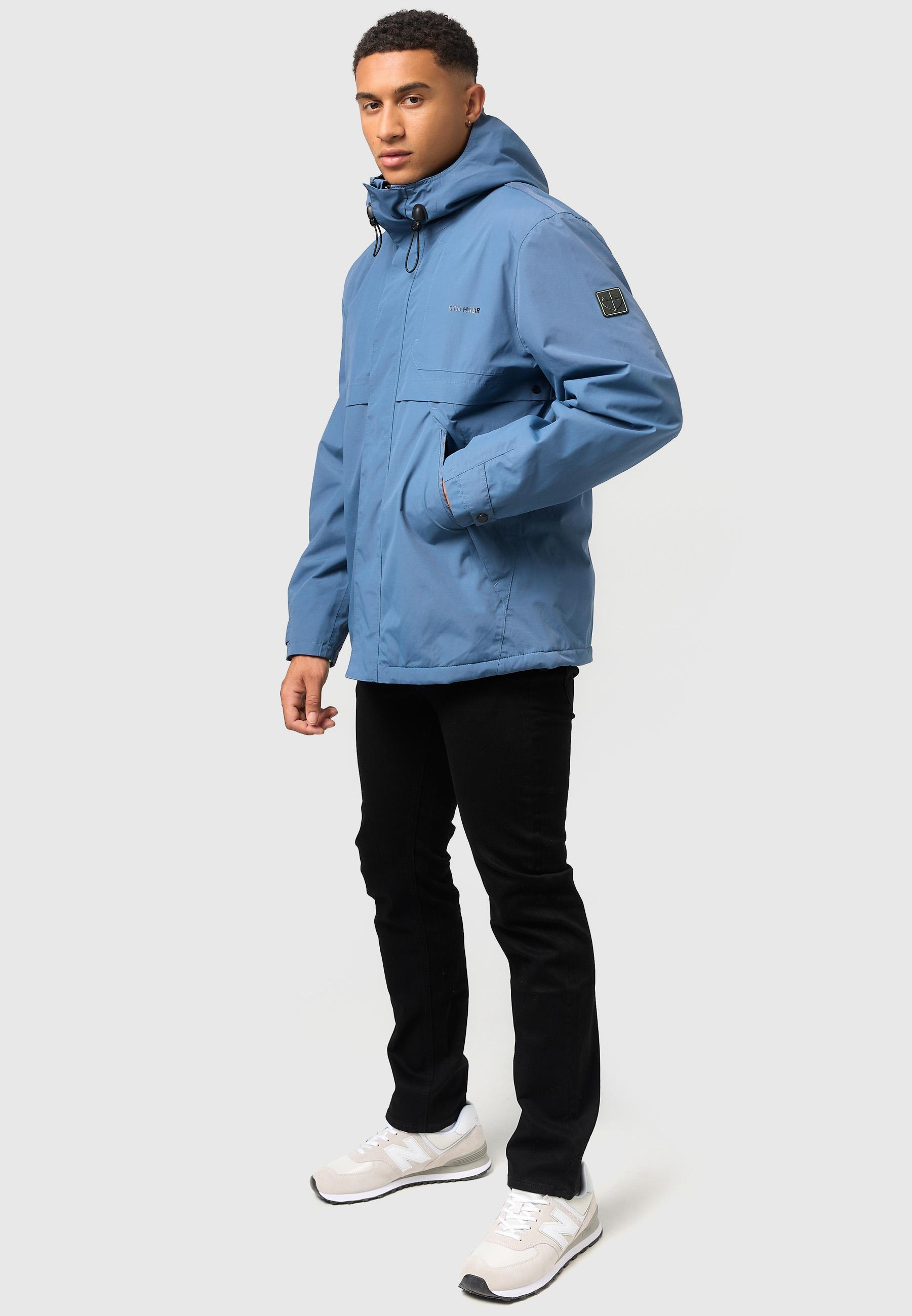 Wasserdichte Übergangsjacke mit Fleece-Futter "Zanjaar" Stormy Blue