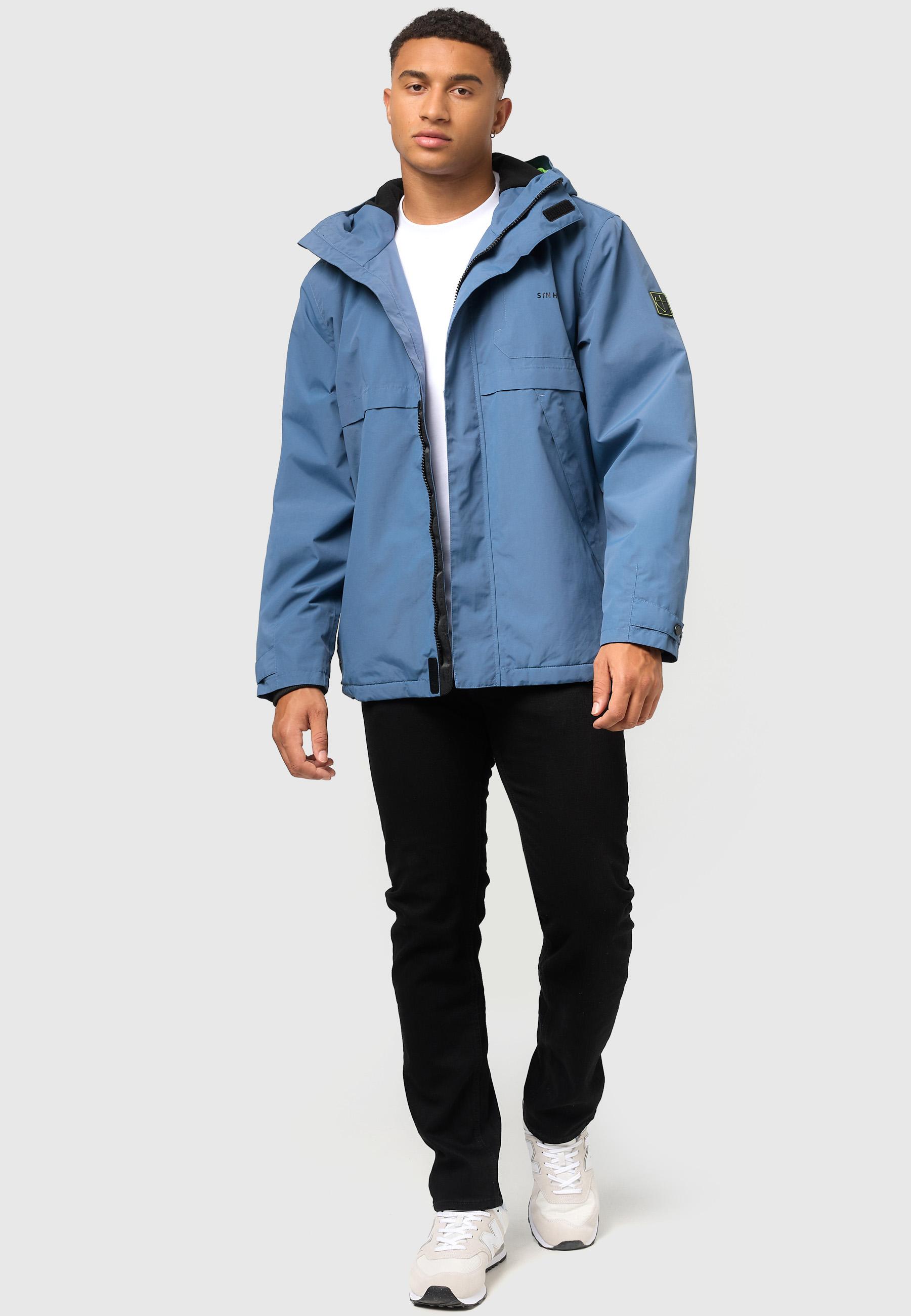 Wasserdichte Übergangsjacke mit Fleece-Futter "Zanjaar" Stormy Blue