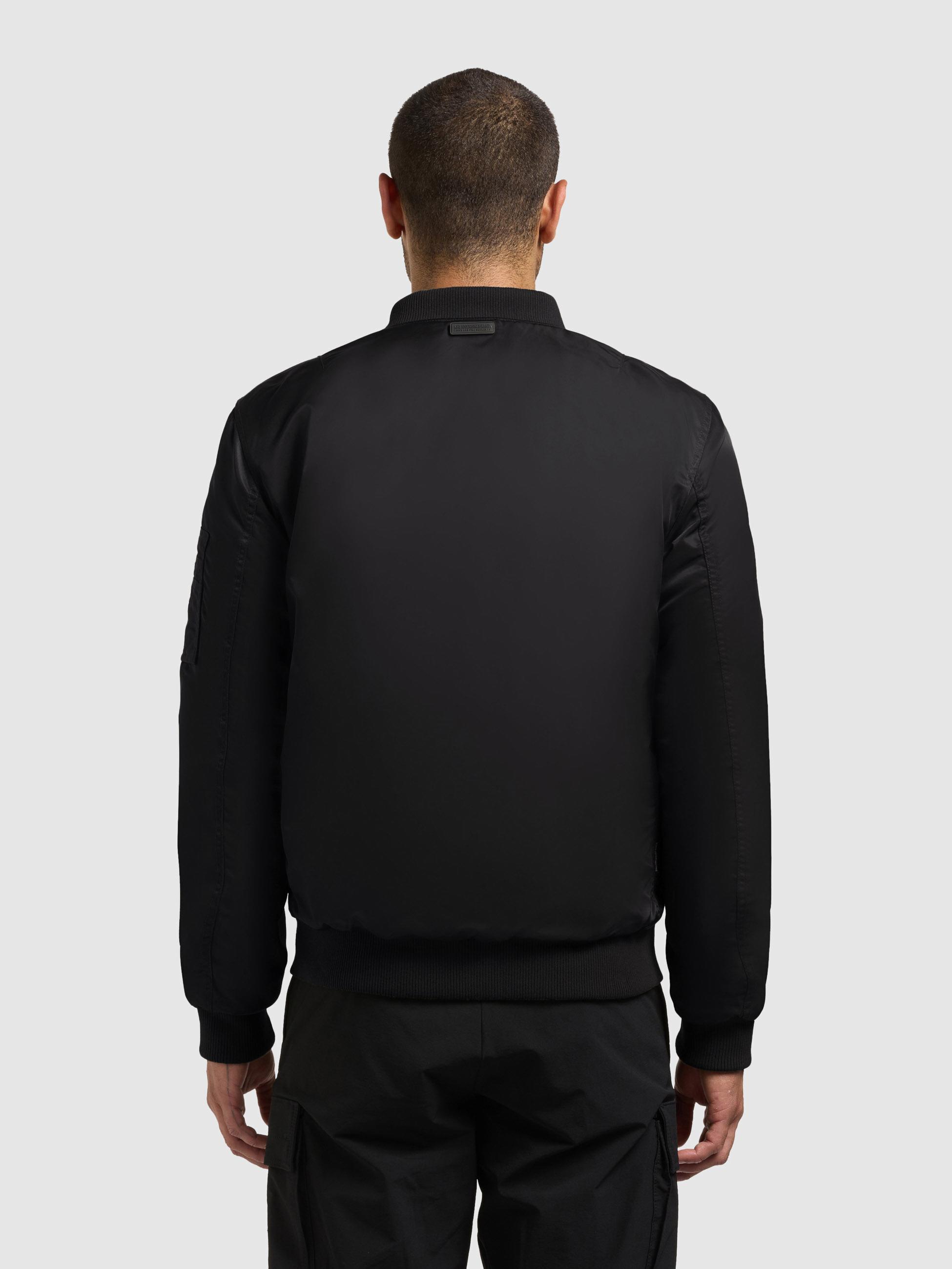 Matt glänzende Bomberjacke "Adon" Black