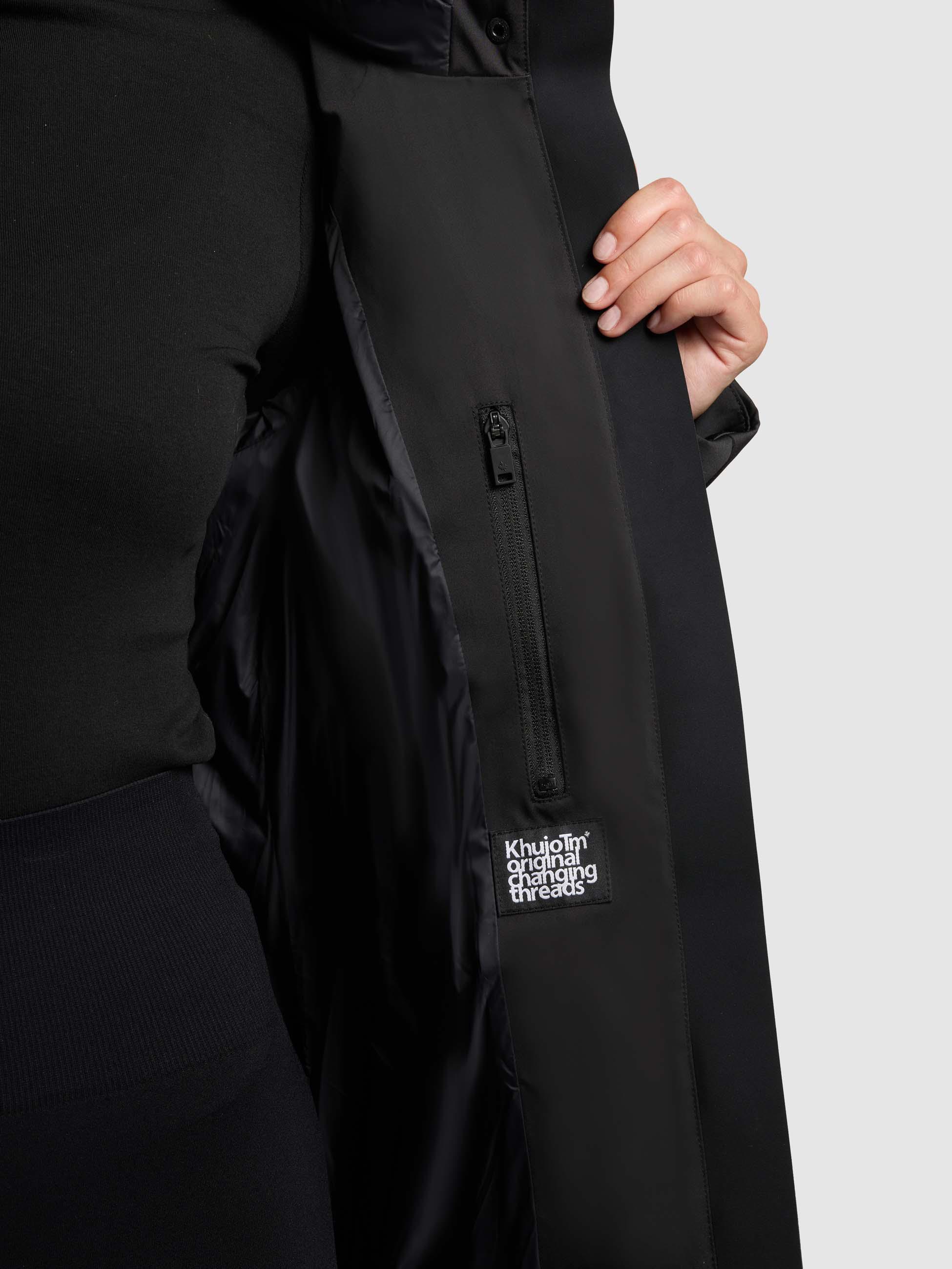 Winter Kurzmantel mit innenliegenden Rucksack-Trägern "Allap" Black