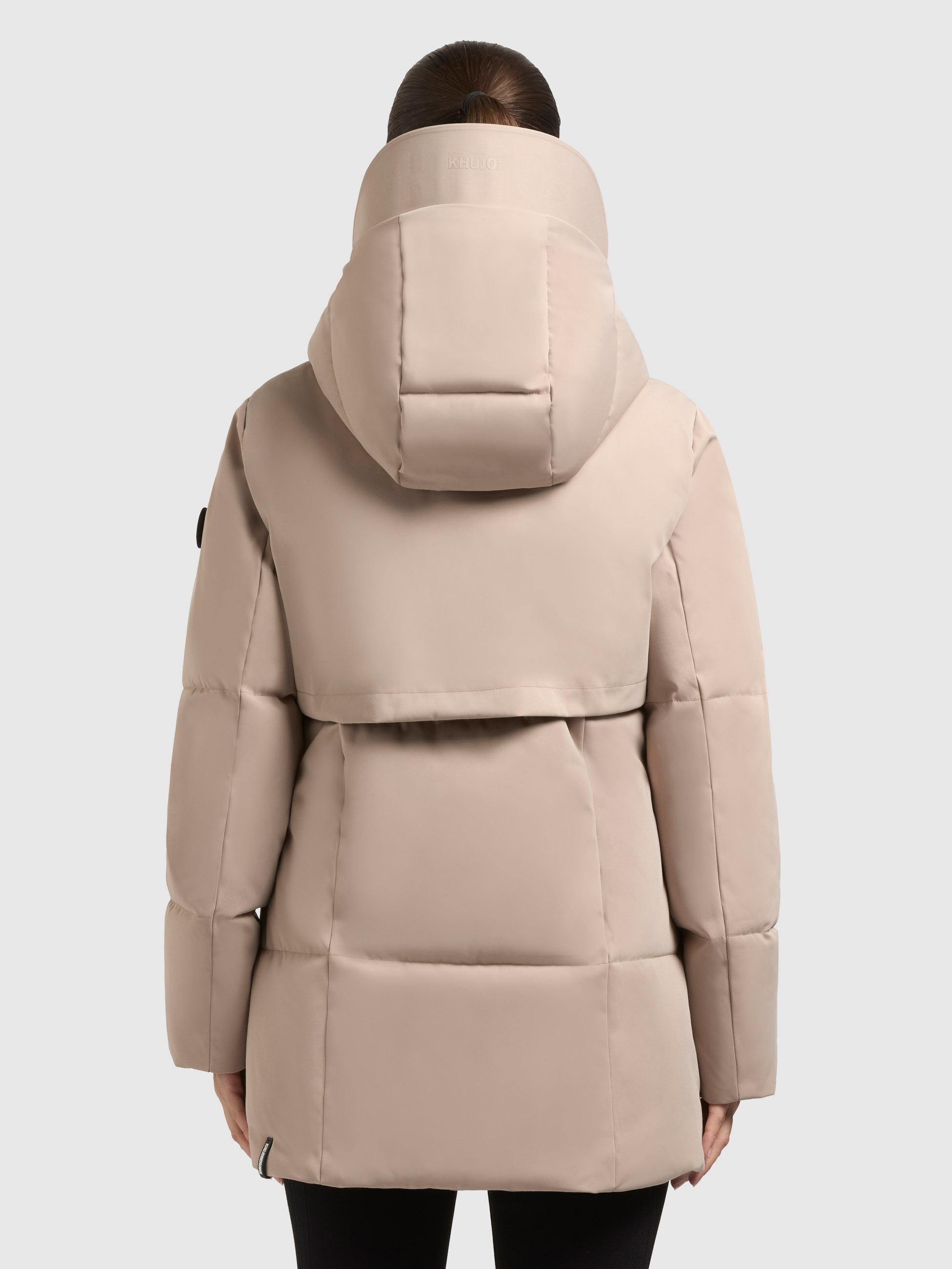 Winter Kurzmantel mit innenliegenden Rucksack-Trägern "Allap" Macaroon Beige