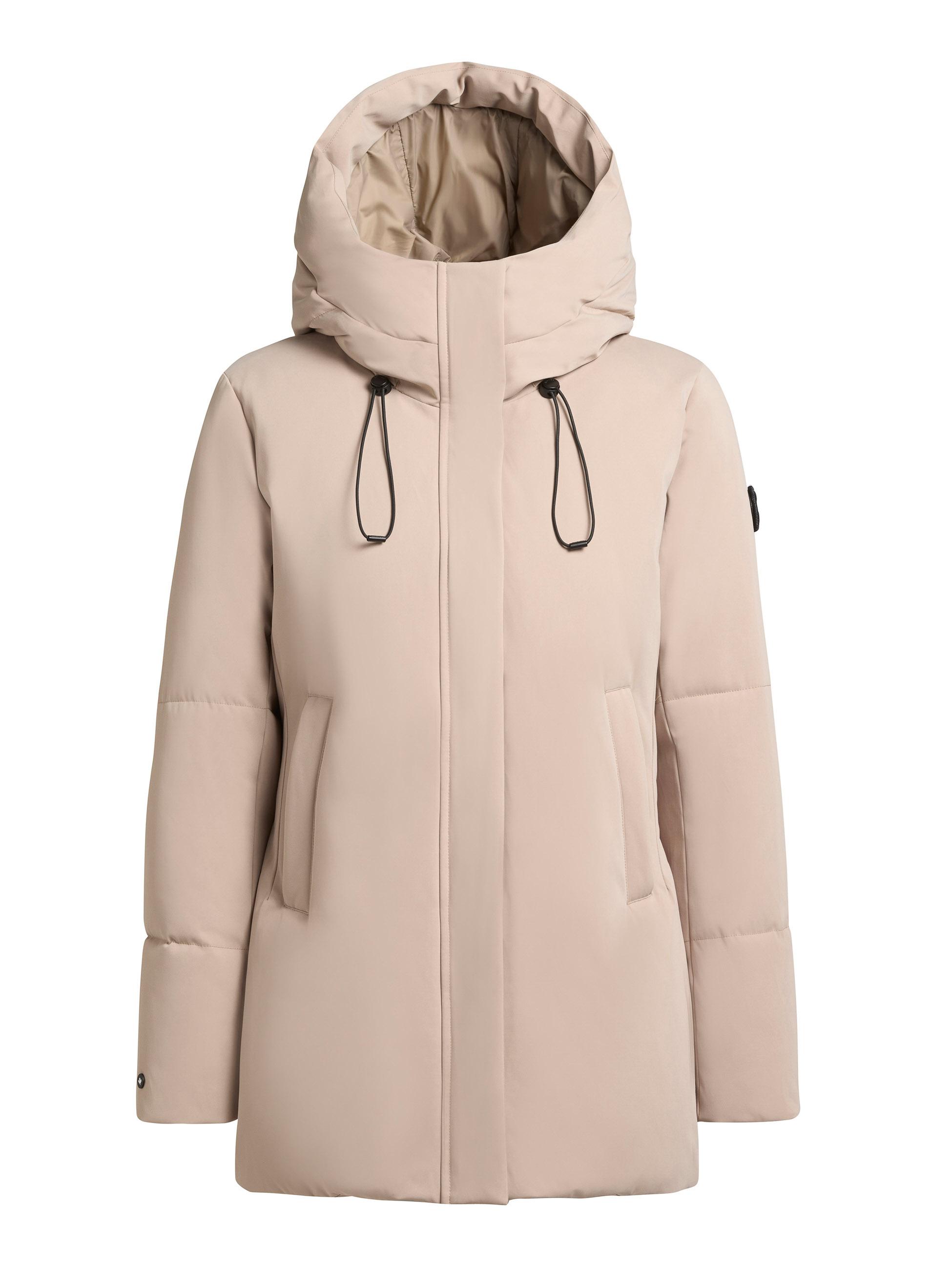 Winter Kurzmantel mit innenliegenden Rucksack-Trägern "Allap" Macaroon Beige