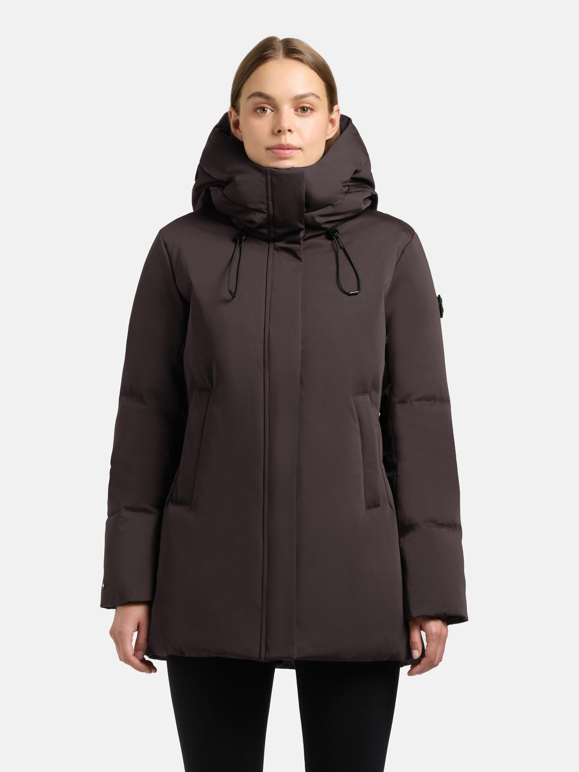 Winter Kurzmantel mit innenliegenden Rucksack-Trägern "Allap" Moody Plum