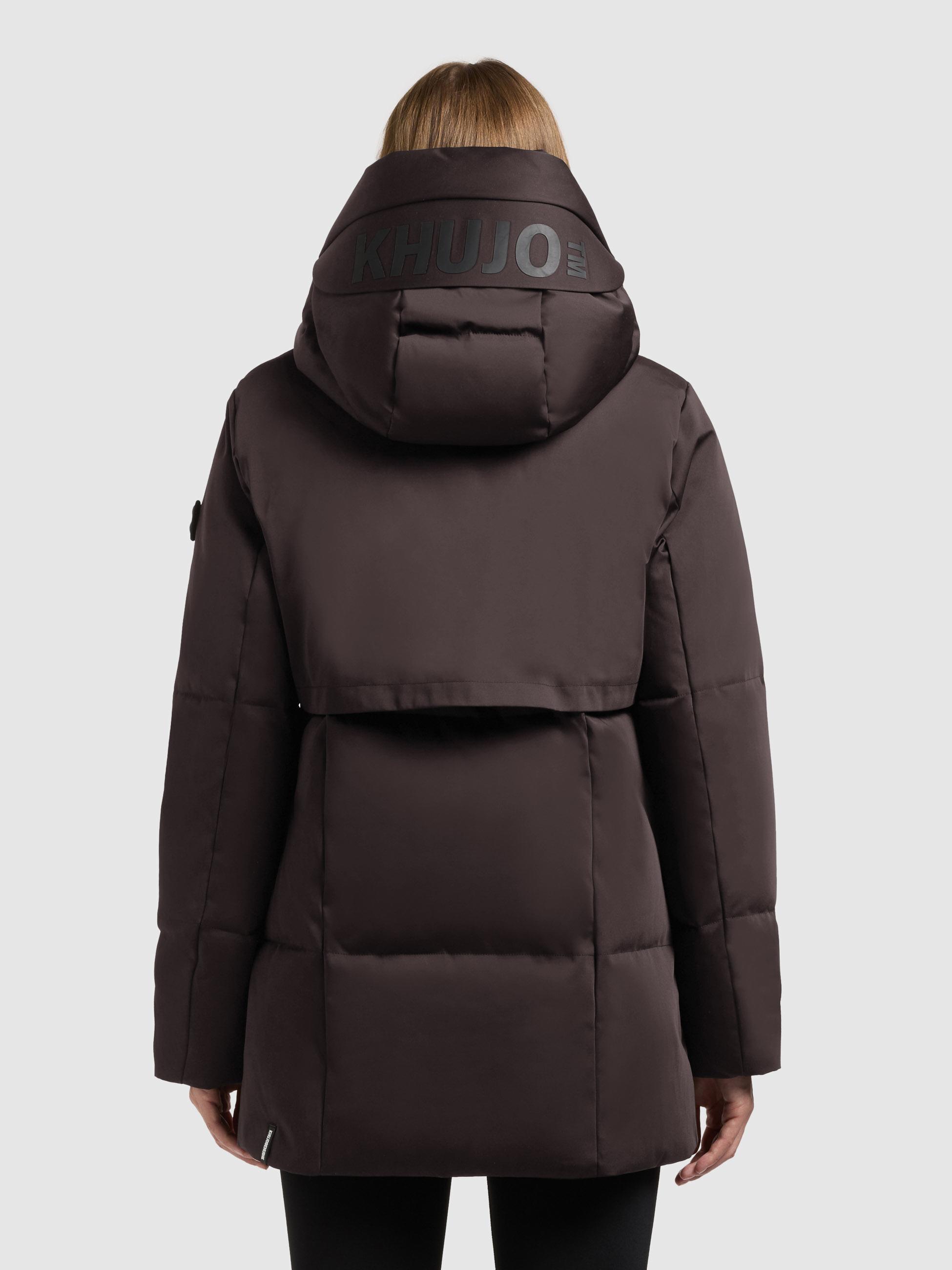 Winter Kurzmantel mit innenliegenden Rucksack-Trägern "Allap" Moody Plum