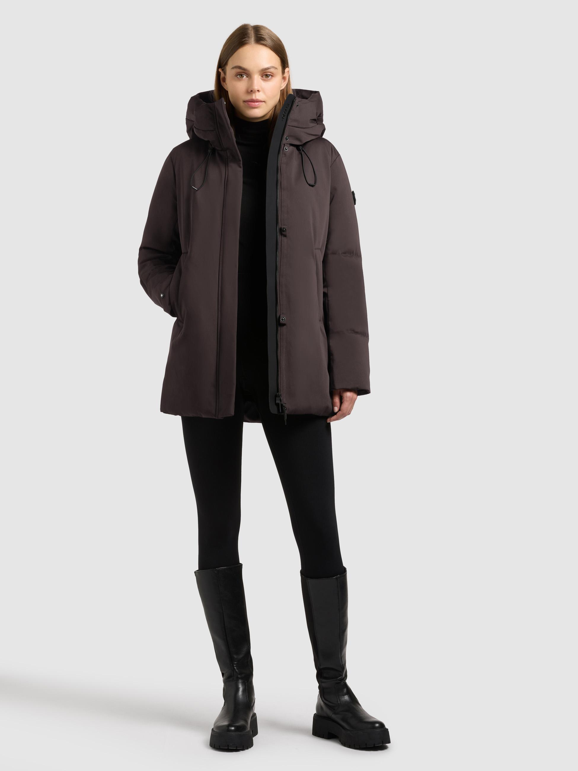 Winter Kurzmantel mit innenliegenden Rucksack-Trägern "Allap" Moody Plum