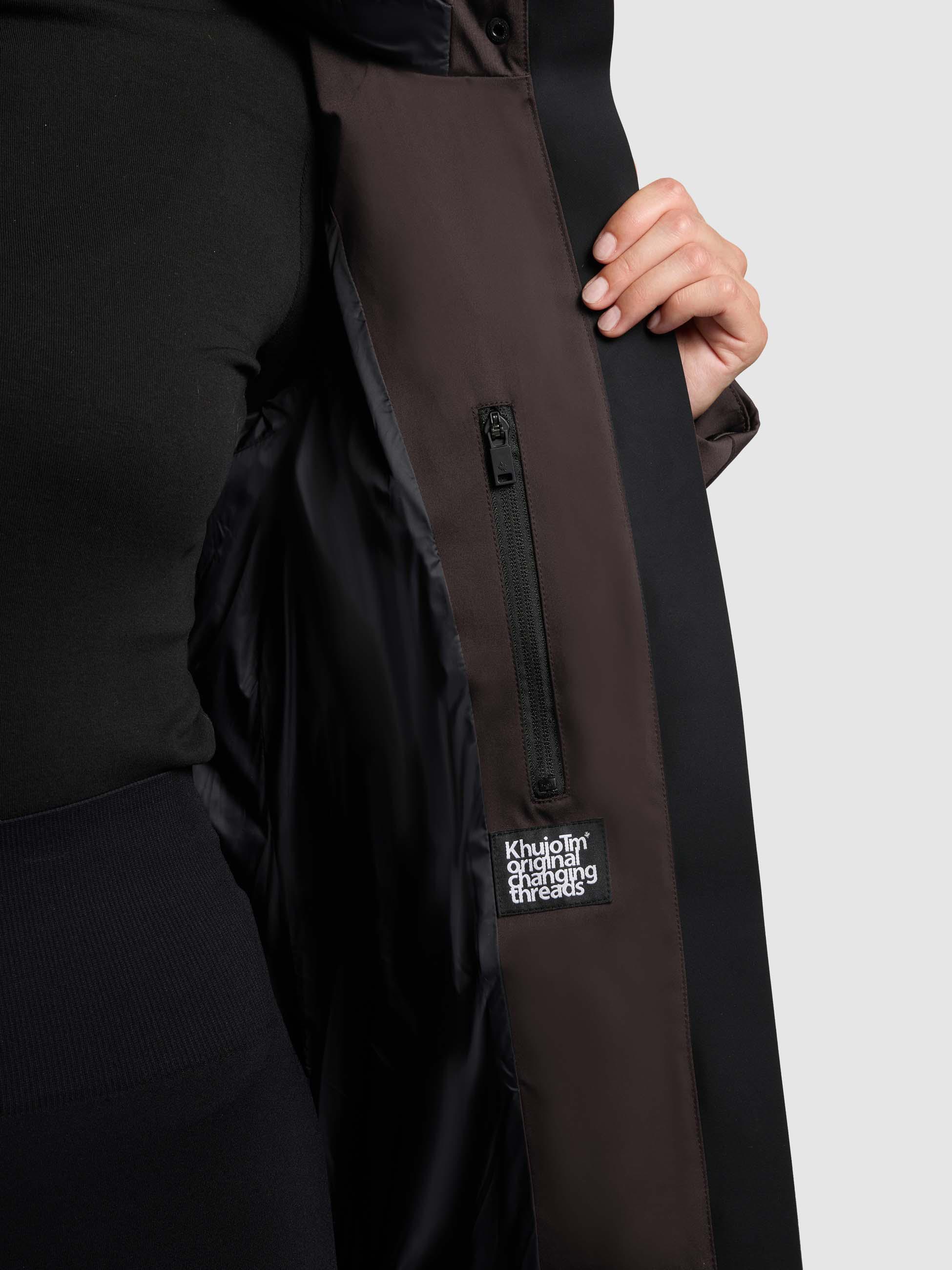 Winter Kurzmantel mit innenliegenden Rucksack-Trägern "Allap" Moody Plum