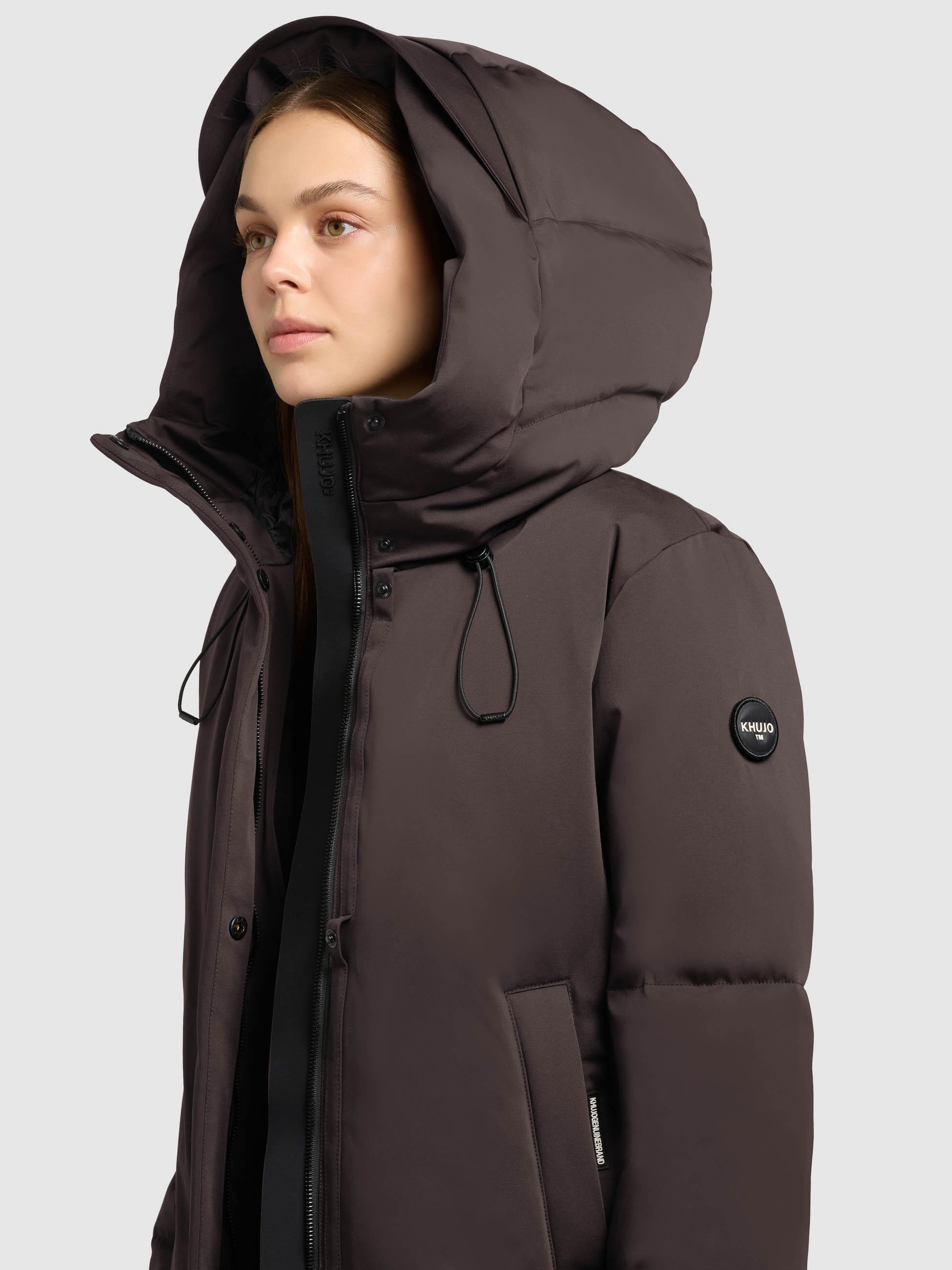 Winter Kurzmantel mit innenliegenden Rucksack-Trägern "Allap" Moody Plum