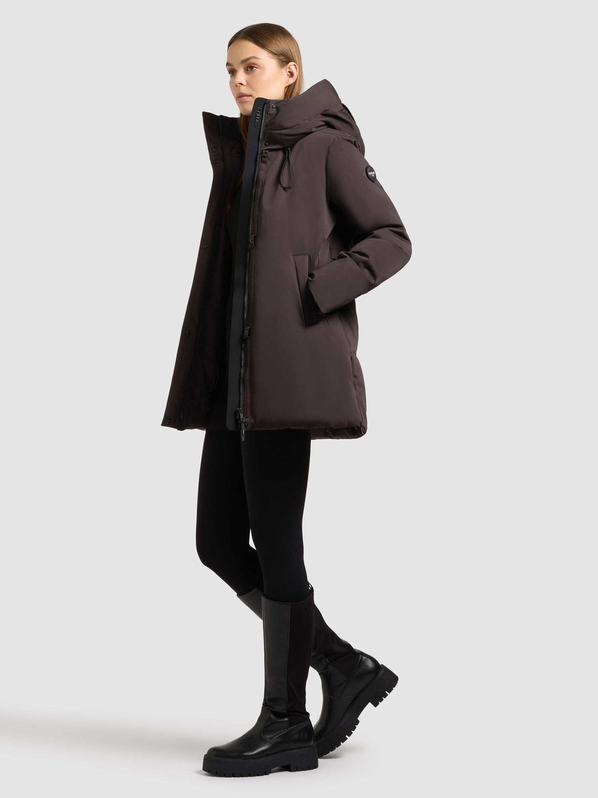Winter Kurzmantel mit innenliegenden Rucksack-Trägern "Allap" Moody Plum
