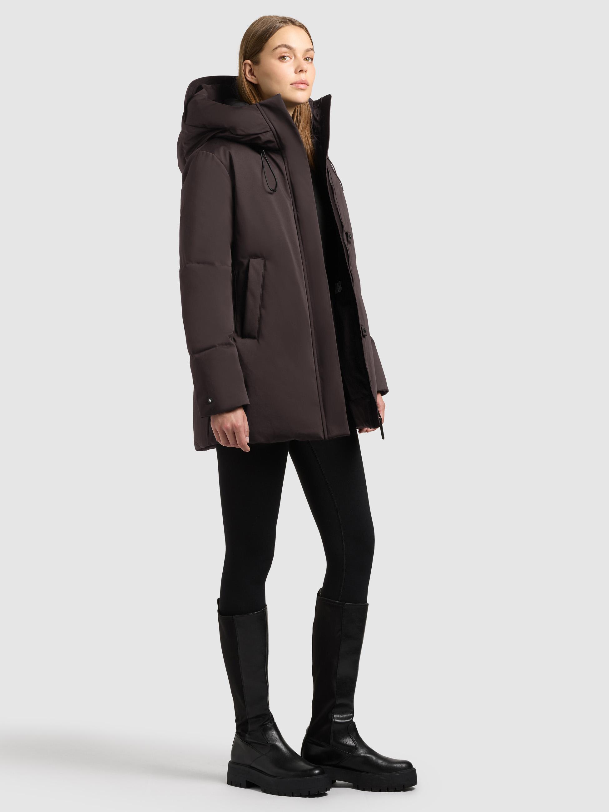 Winter Kurzmantel mit innenliegenden Rucksack-Trägern "Allap" Moody Plum