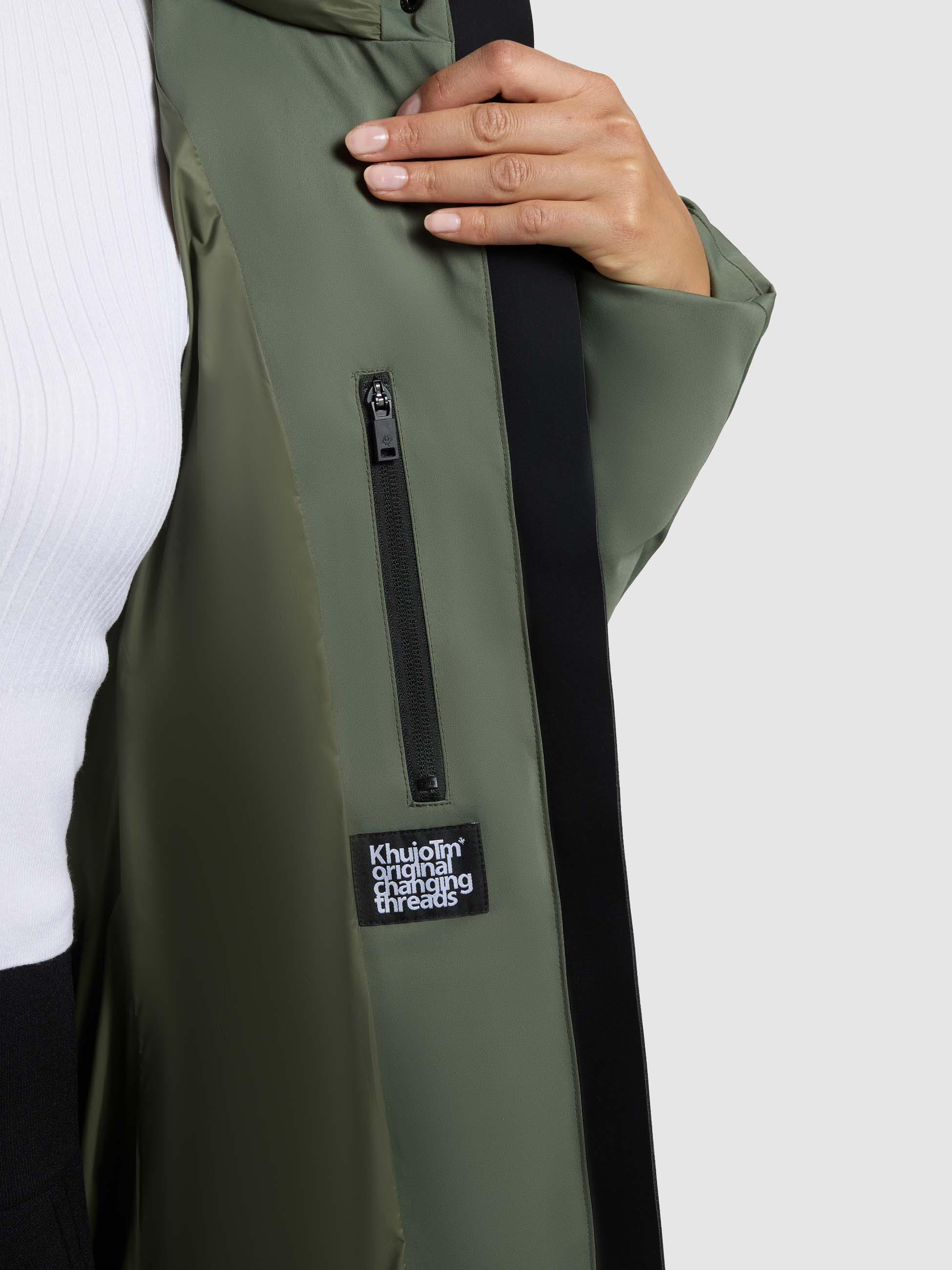 Winter Kurzmantel mit innenliegenden Rucksack-Trägern "Allap" Muted Green
