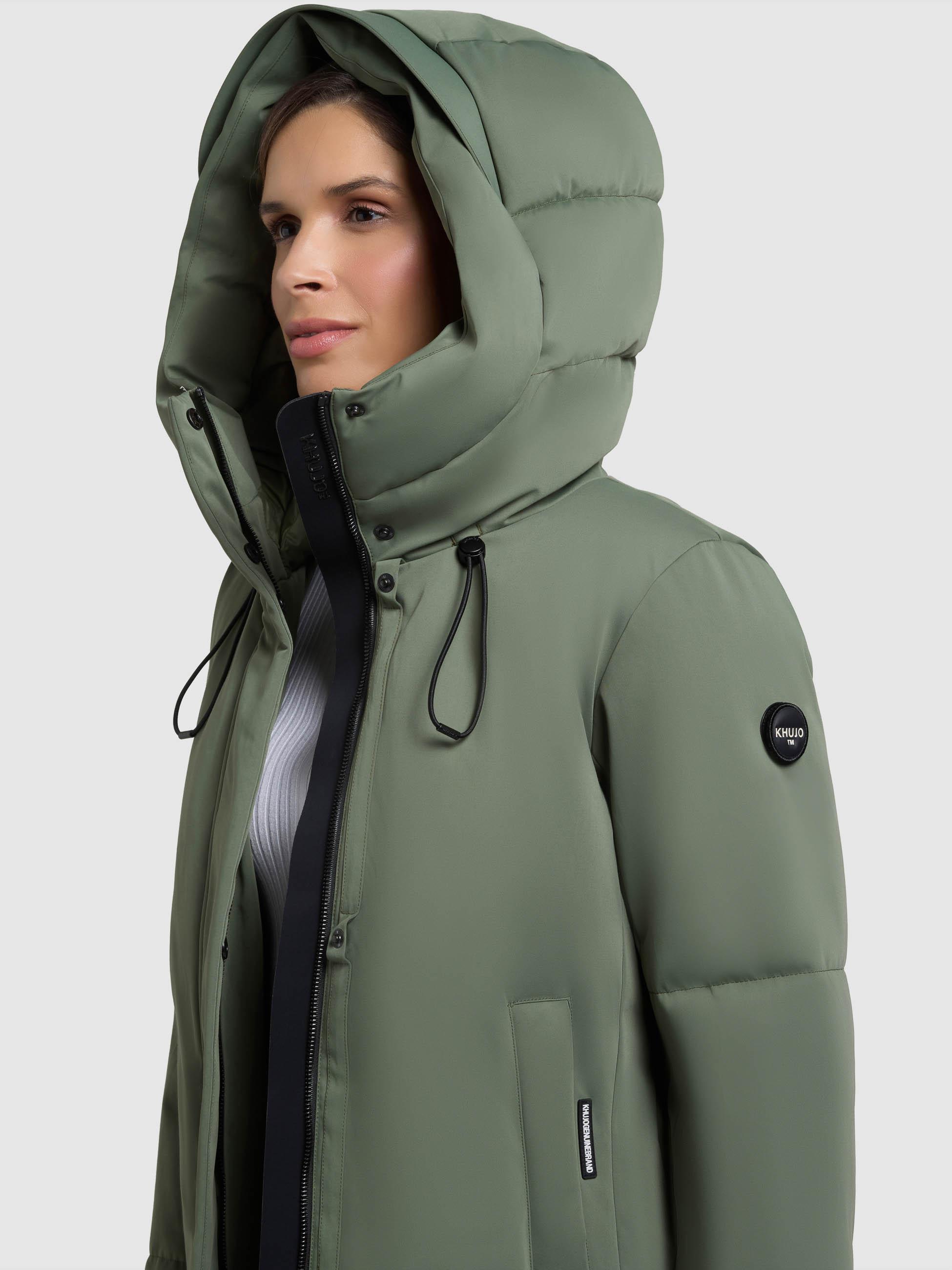 Winter Kurzmantel mit innenliegenden Rucksack-Trägern "Allap" Muted Green