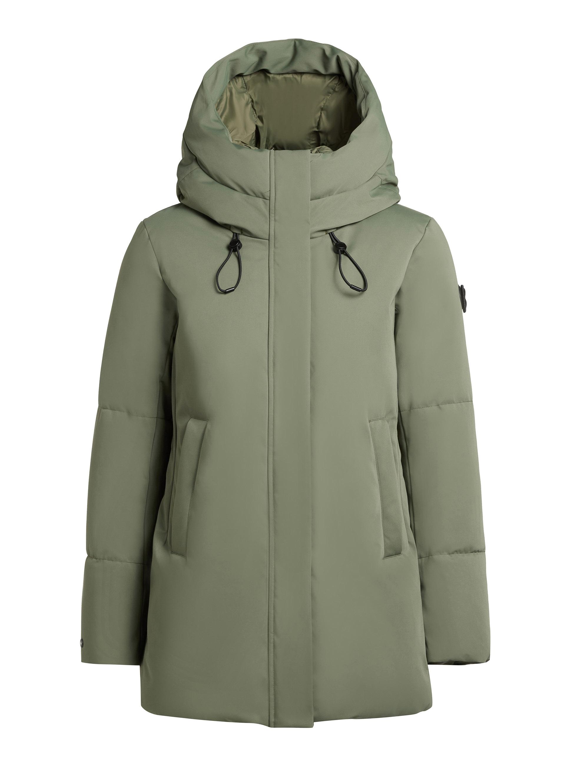 Winter Kurzmantel mit innenliegenden Rucksack-Trägern "Allap" Muted Green