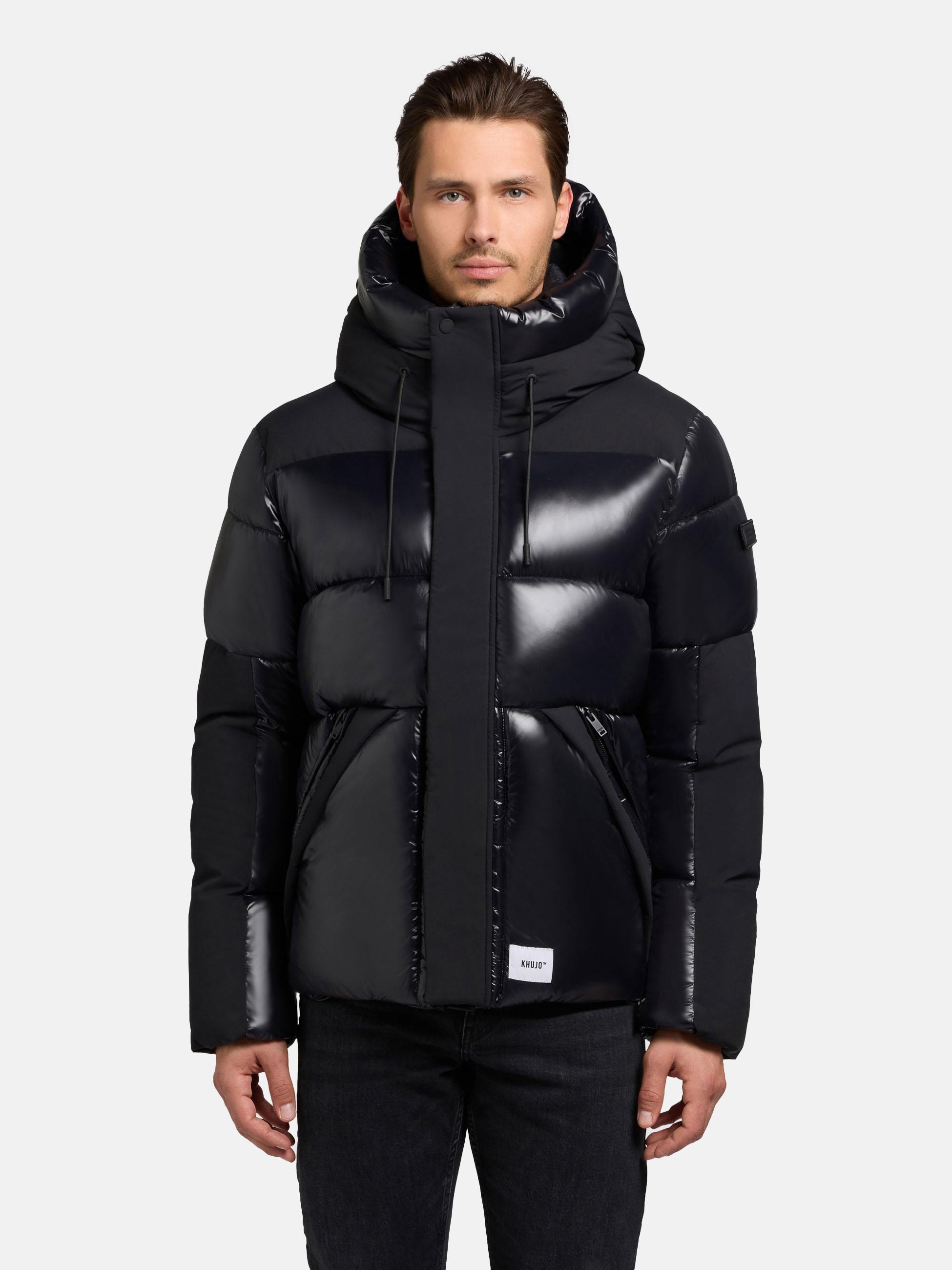 Winter Steppjack mit magnetischen Details "Alst" Black