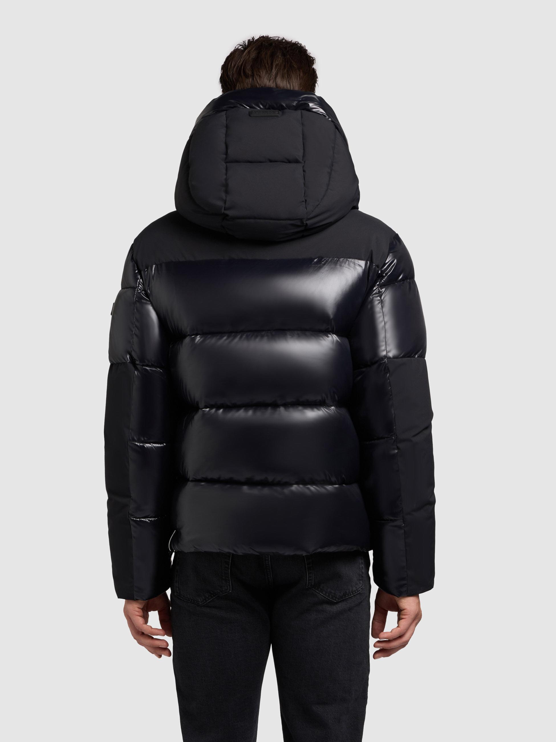 Winter Steppjack mit magnetischen Details "Alst" Black