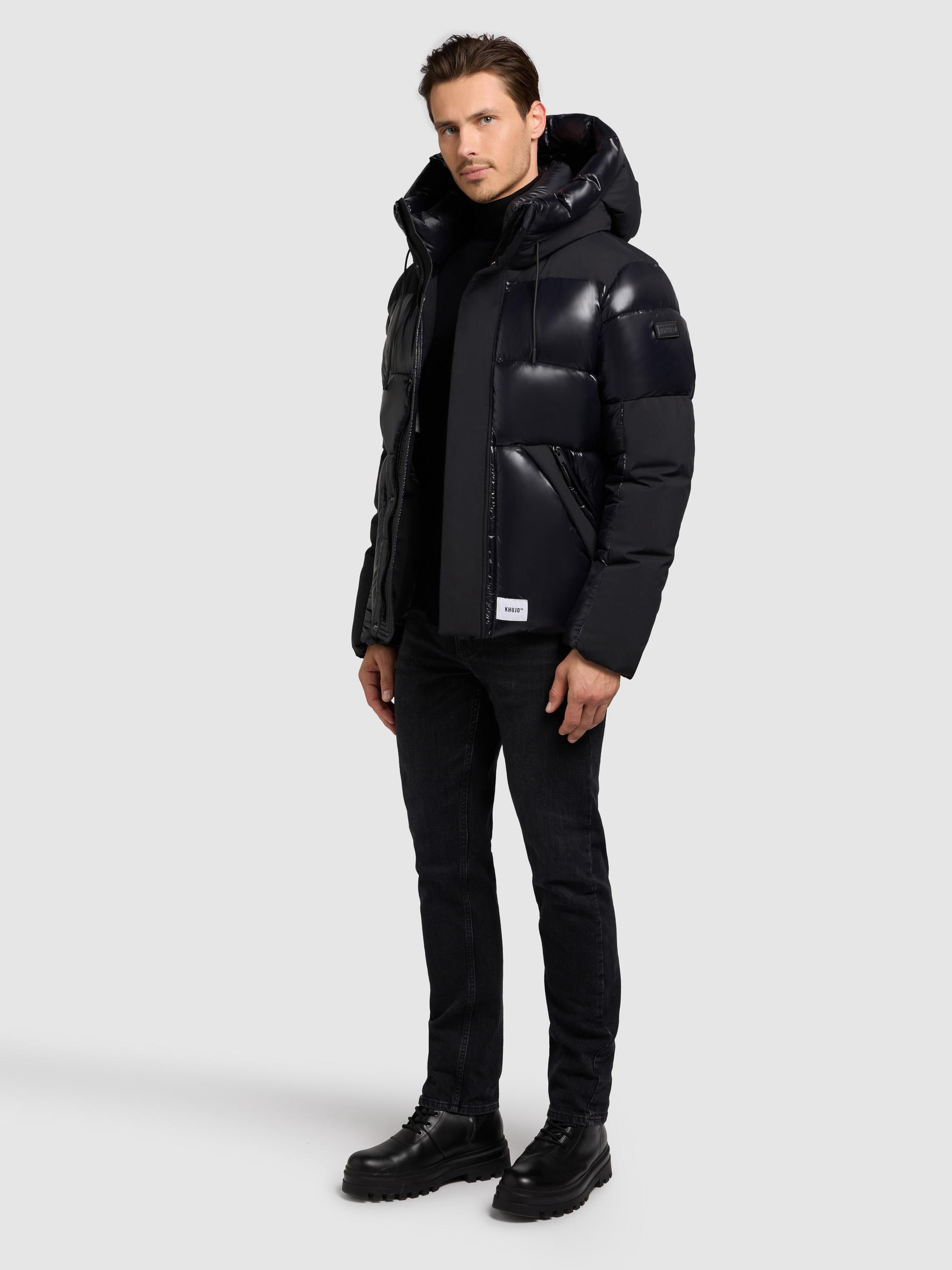 Winter Steppjack mit magnetischen Details "Alst" Black