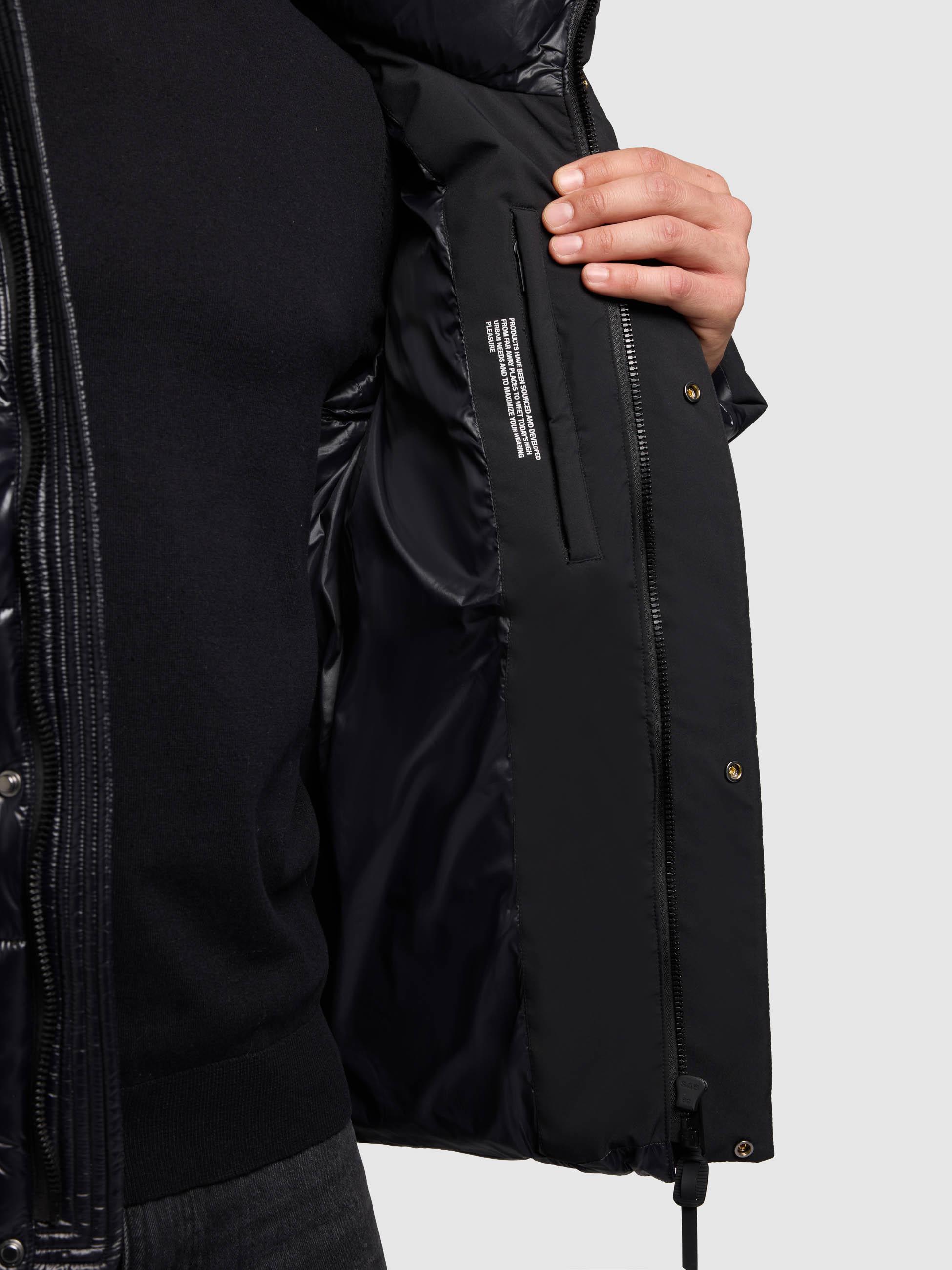 Winter Steppjack mit magnetischen Details "Alst" Black