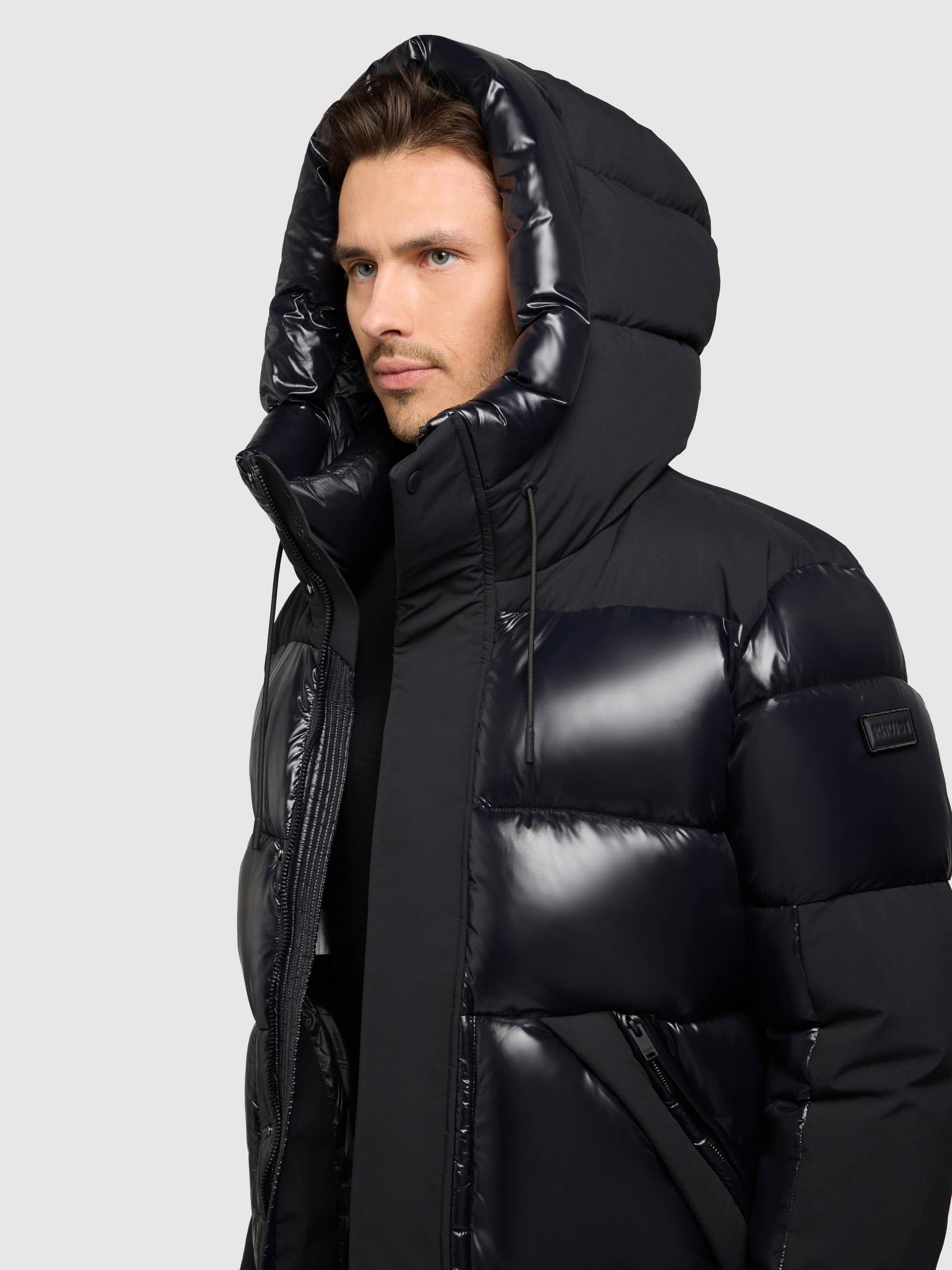 Winter Steppjack mit magnetischen Details "Alst" Black