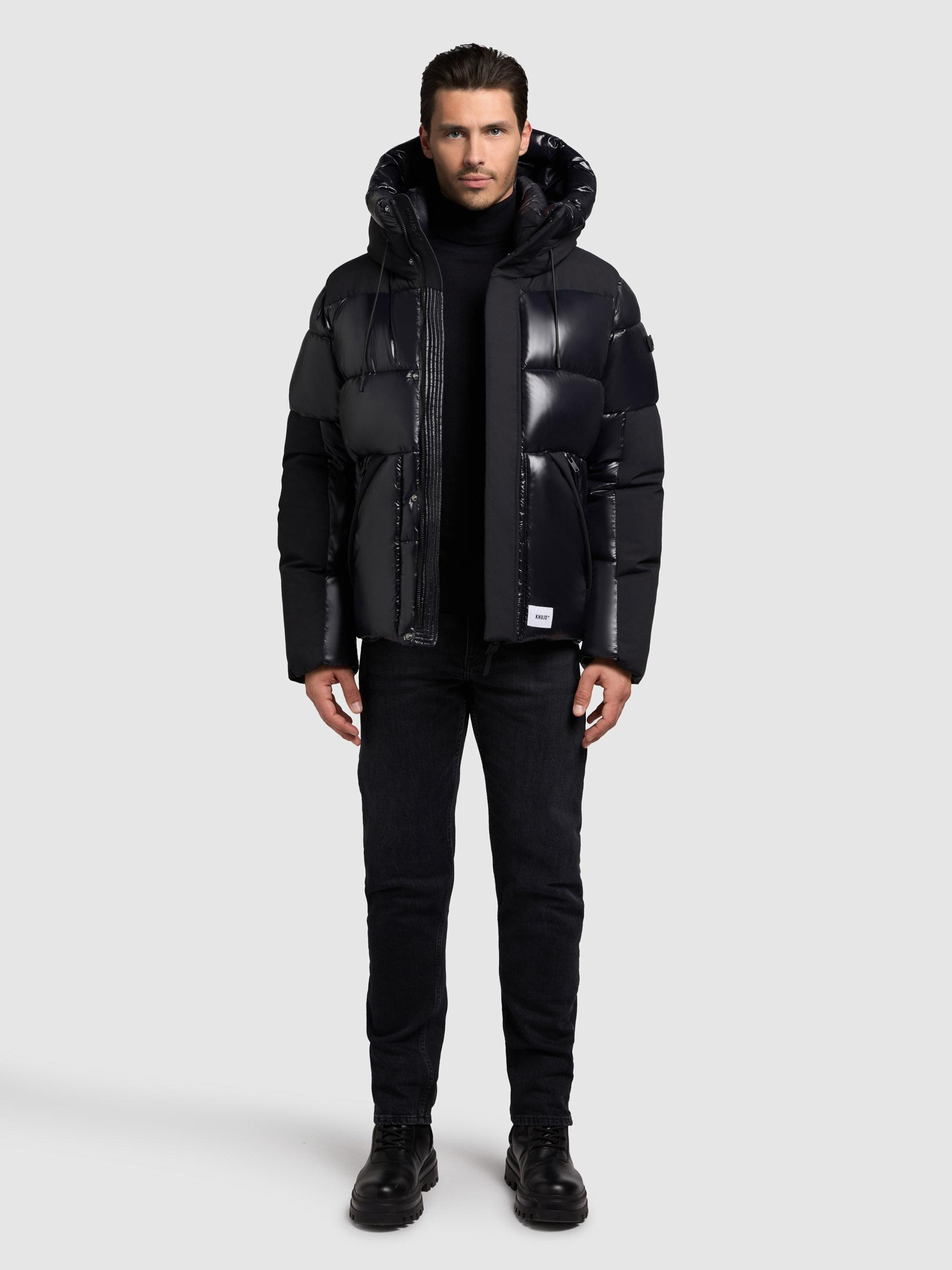 Winter Steppjack mit magnetischen Details "Alst" Black