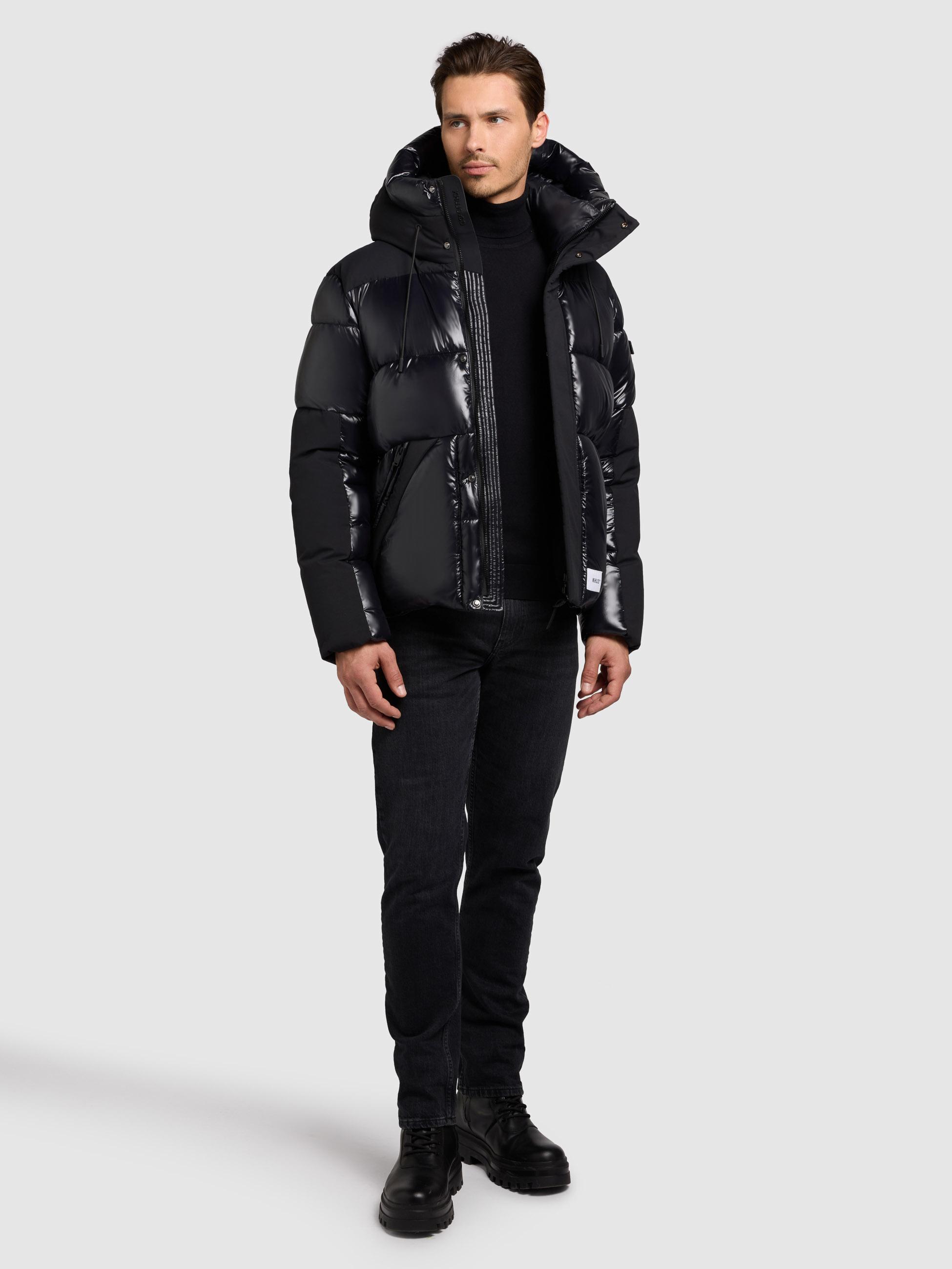 Winter Steppjack mit magnetischen Details "Alst" Black