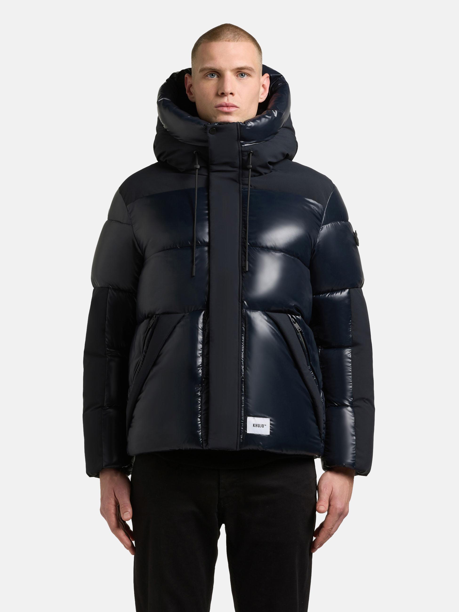 Winter Steppjack mit magnetischen Details "Alst" Port Blue