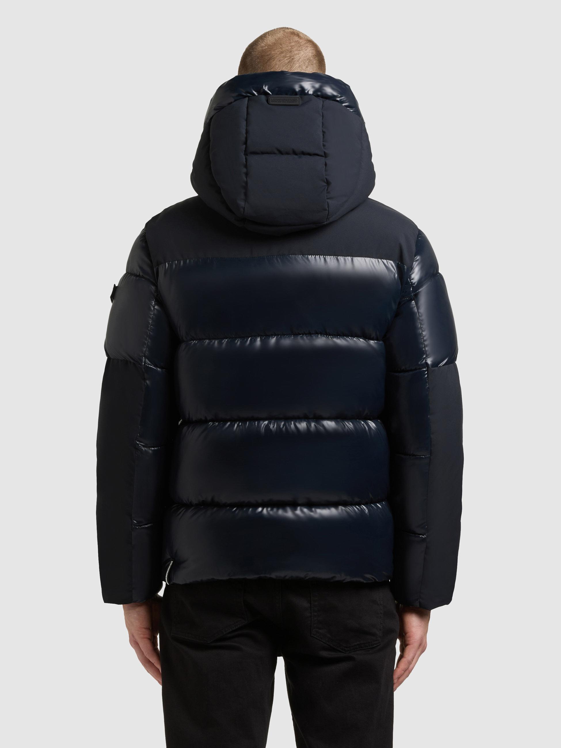 Winter Steppjack mit magnetischen Details "Alst" Port Blue