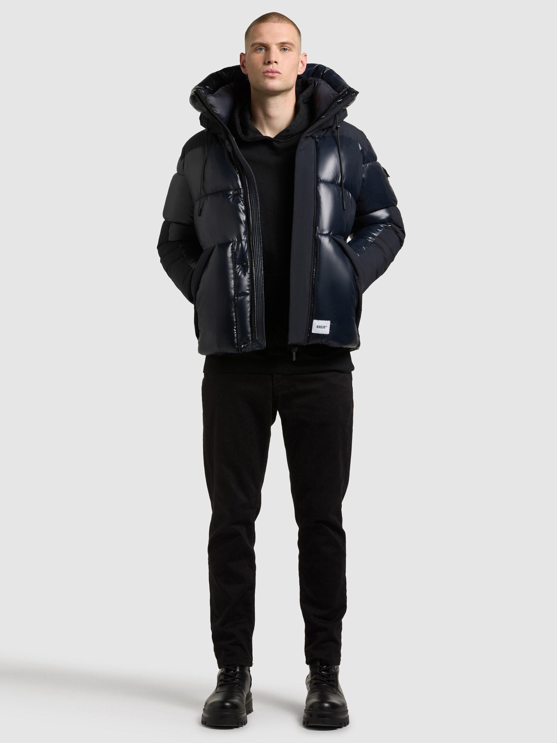 Winter Steppjack mit magnetischen Details "Alst" Port Blue