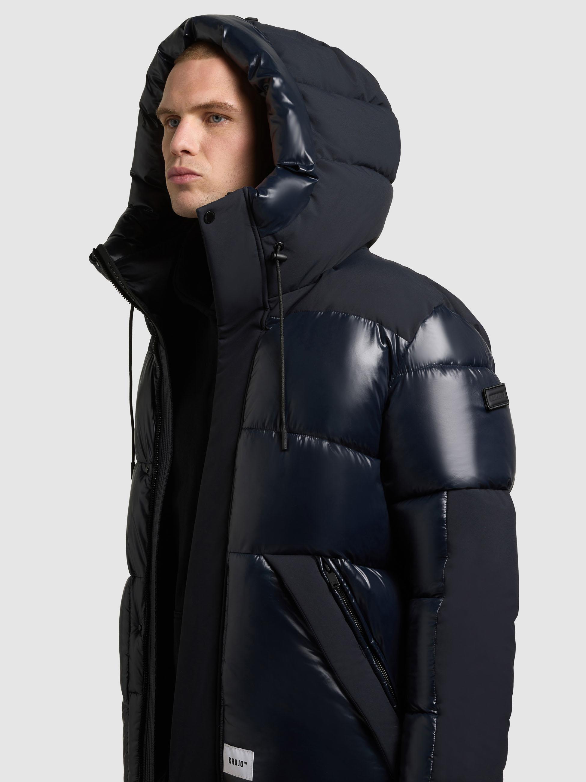 Winter Steppjack mit magnetischen Details "Alst" Port Blue