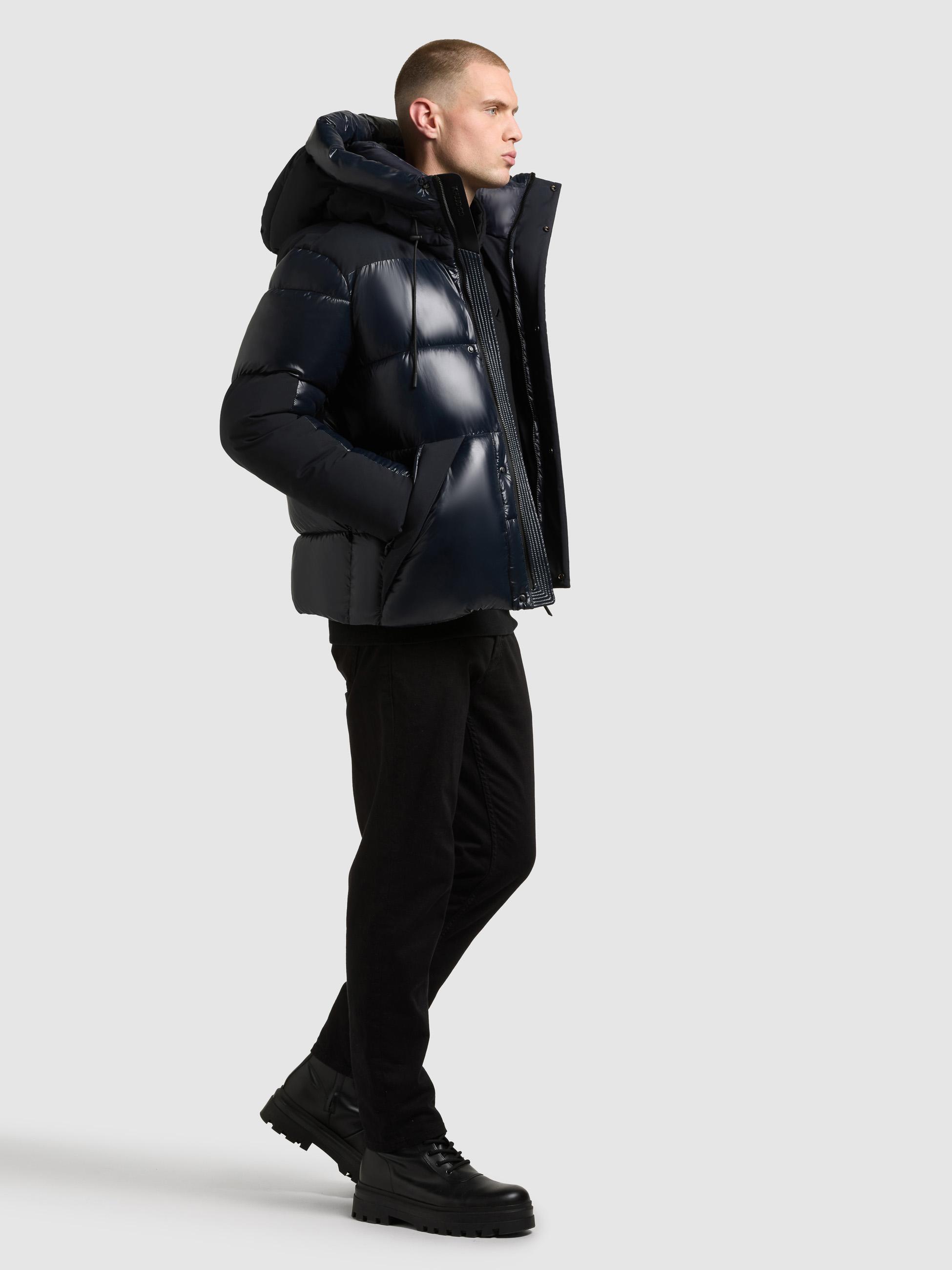 Winter Steppjack mit magnetischen Details "Alst" Port Blue