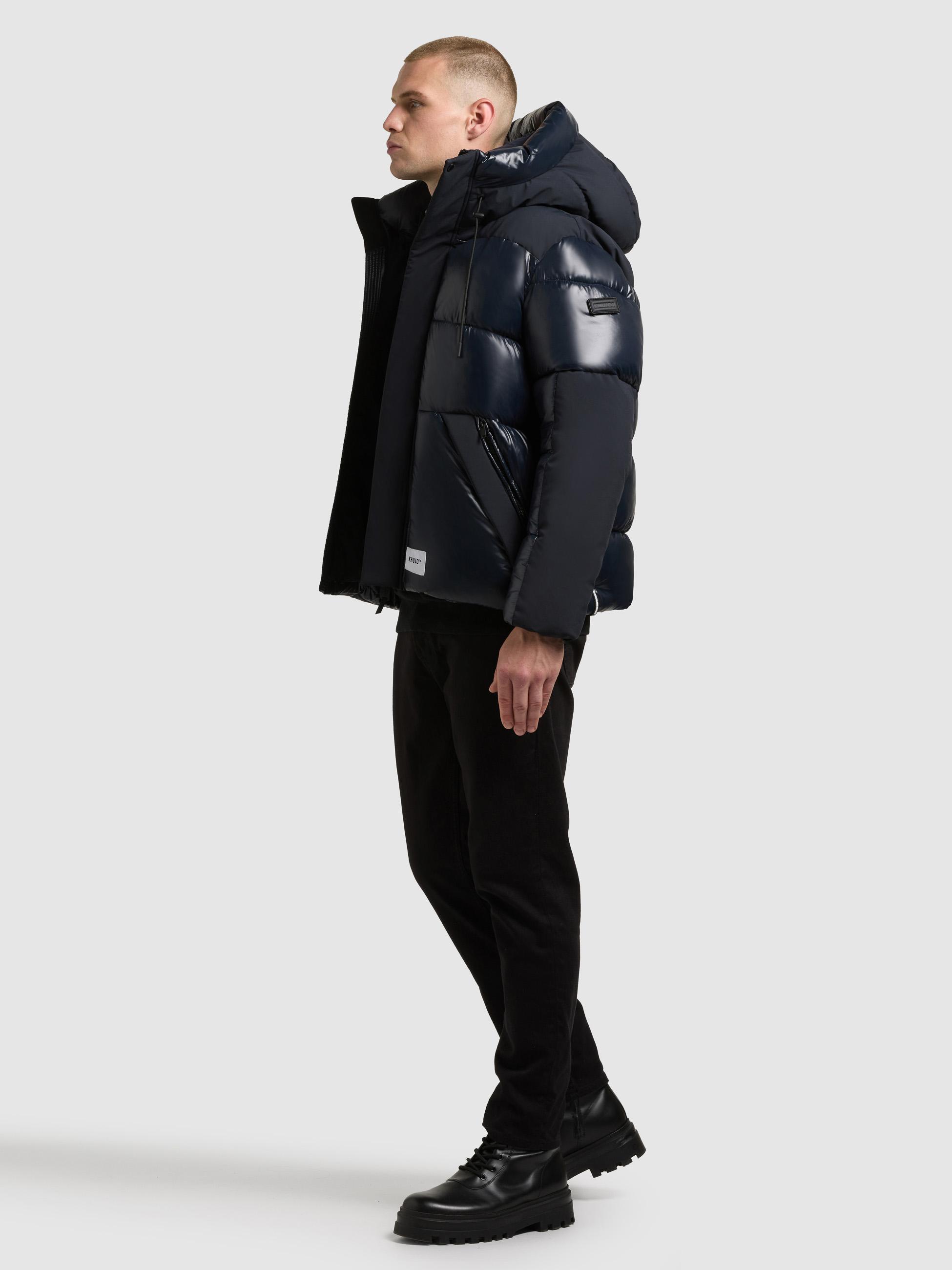 Winter Steppjack mit magnetischen Details "Alst" Port Blue