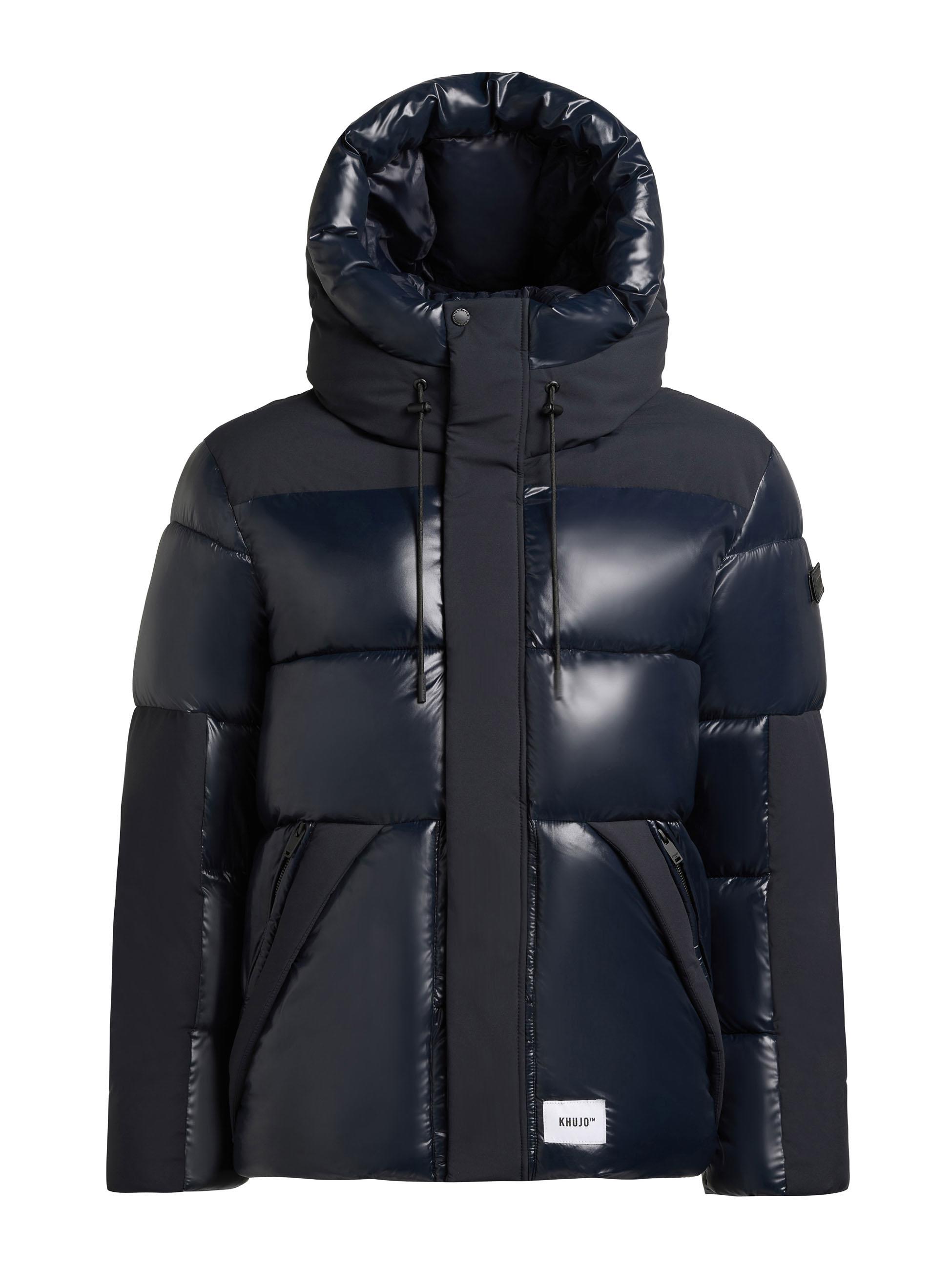 Winter Steppjack mit magnetischen Details "Alst" Port Blue