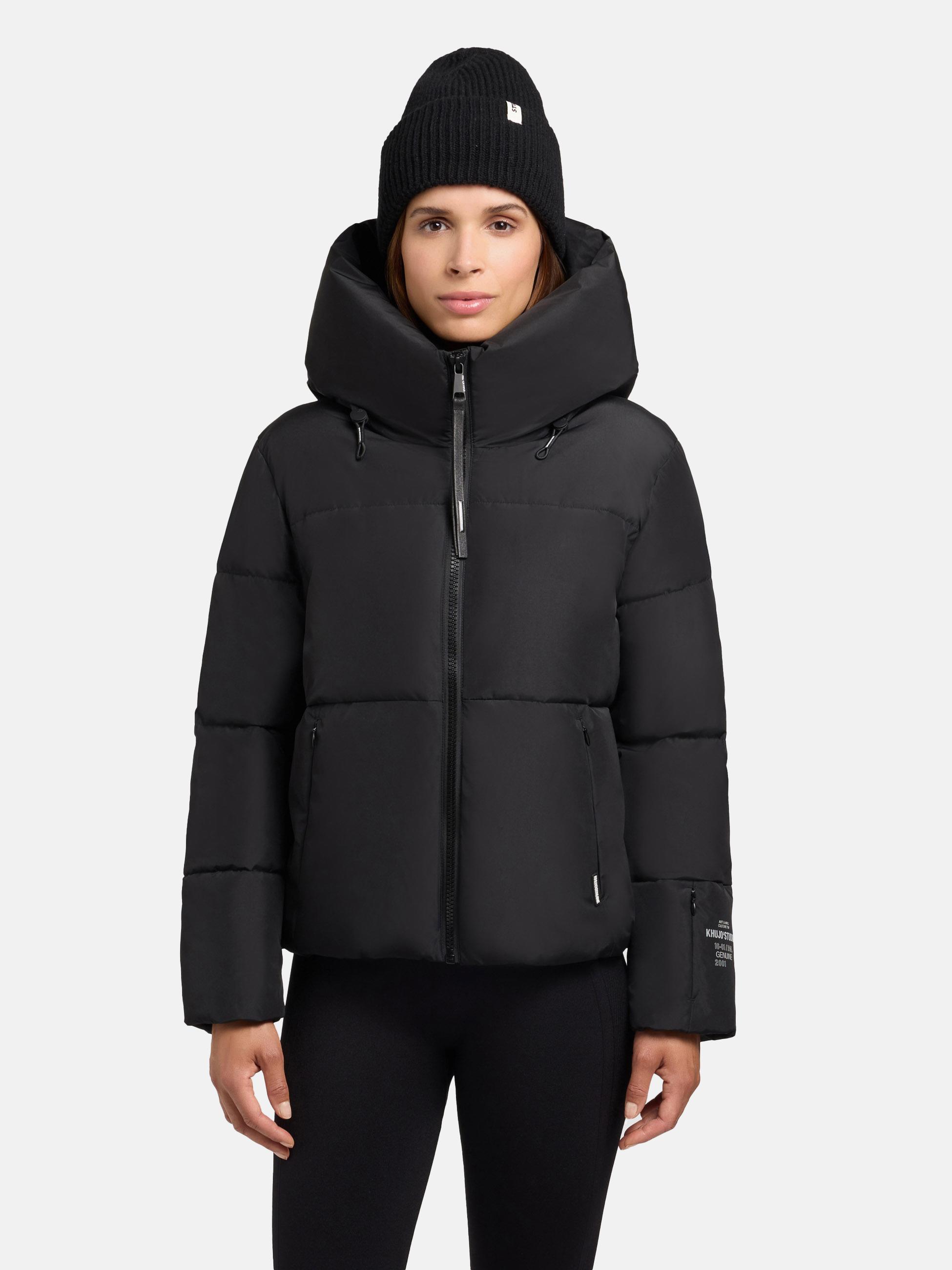 Winterjacke mit verstellbarerKapuze "Audrey Matt" Black