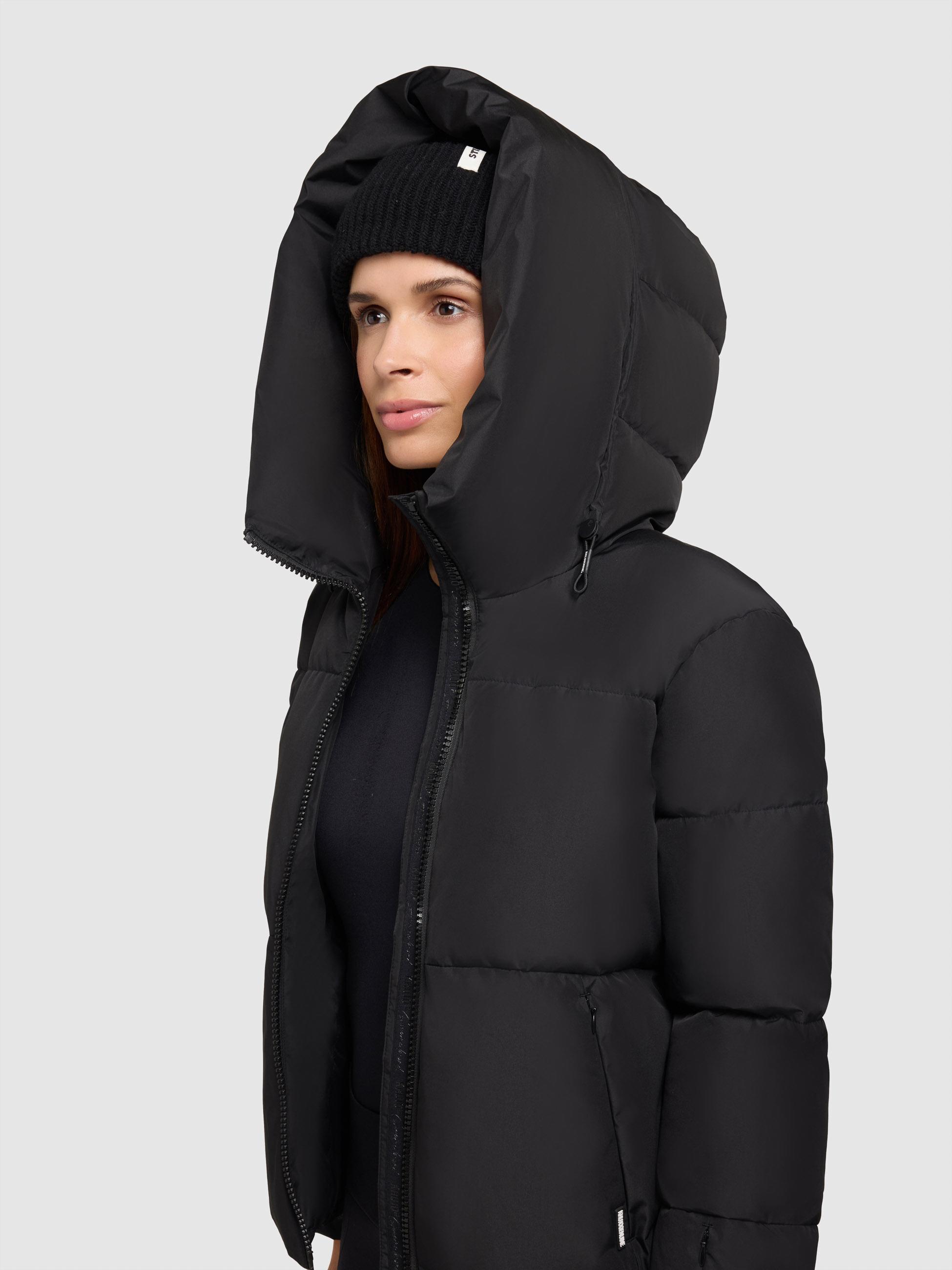 Winterjacke mit verstellbarerKapuze "Audrey Matt" Black
