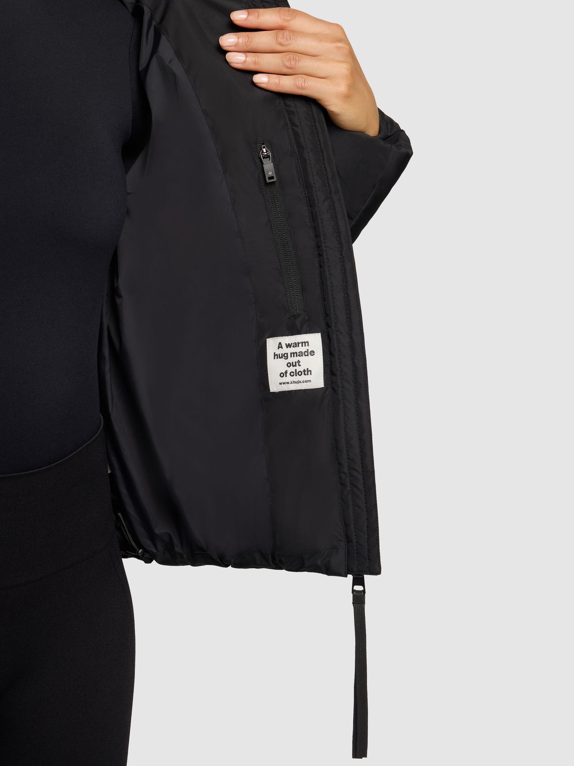 Winterjacke mit verstellbarerKapuze "Audrey Matt" Black