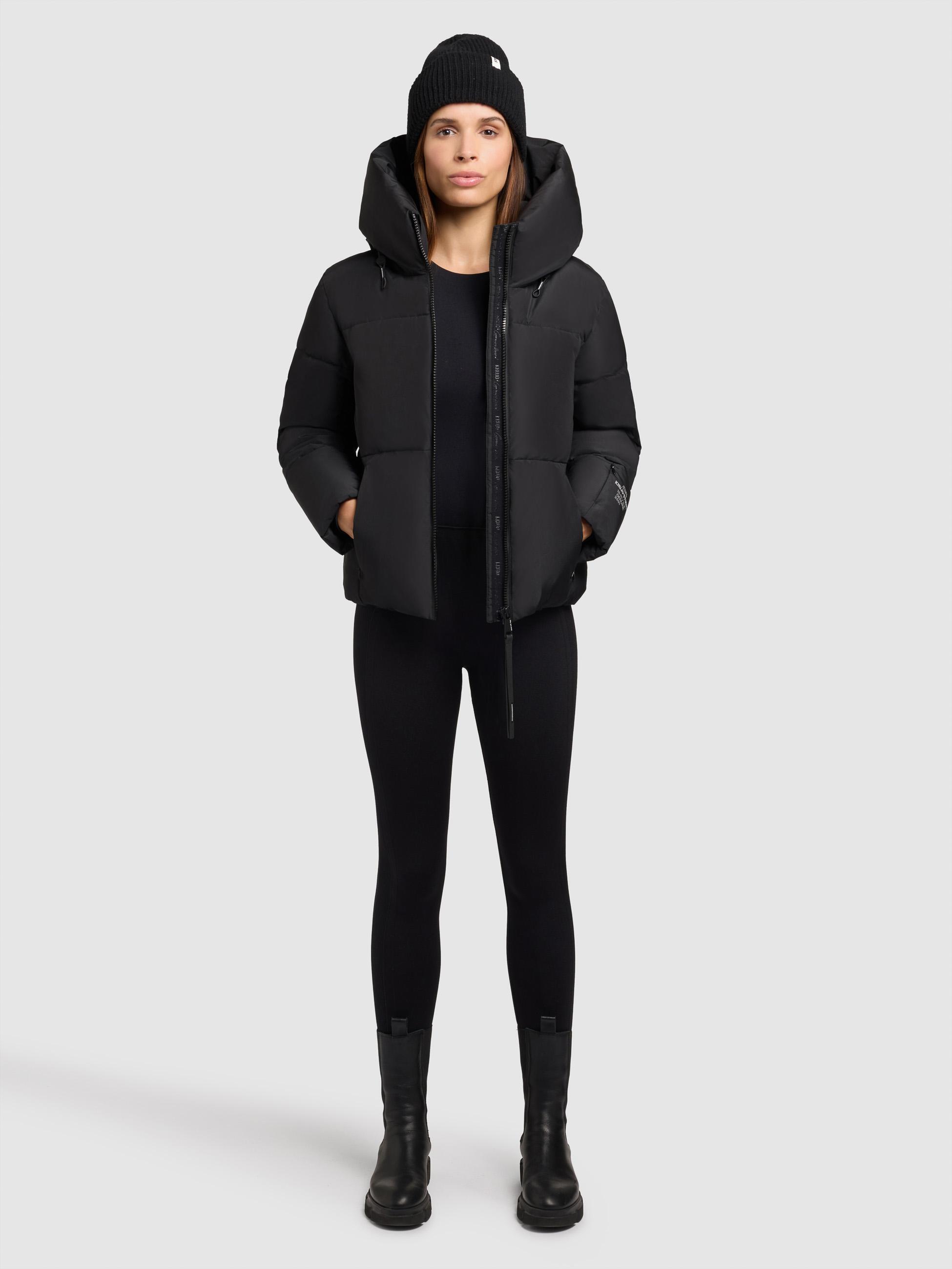 Winterjacke mit verstellbarerKapuze "Audrey Matt" Black