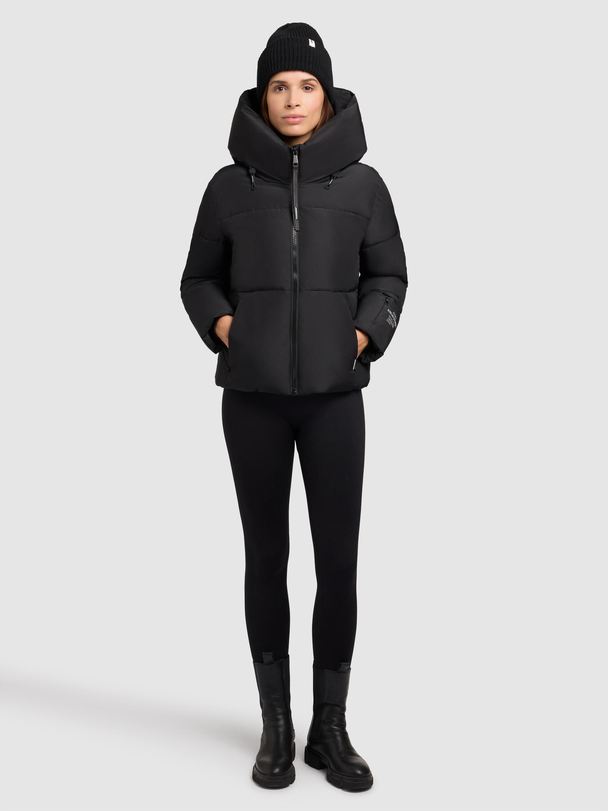 Winterjacke mit verstellbarerKapuze "Audrey Matt" Black
