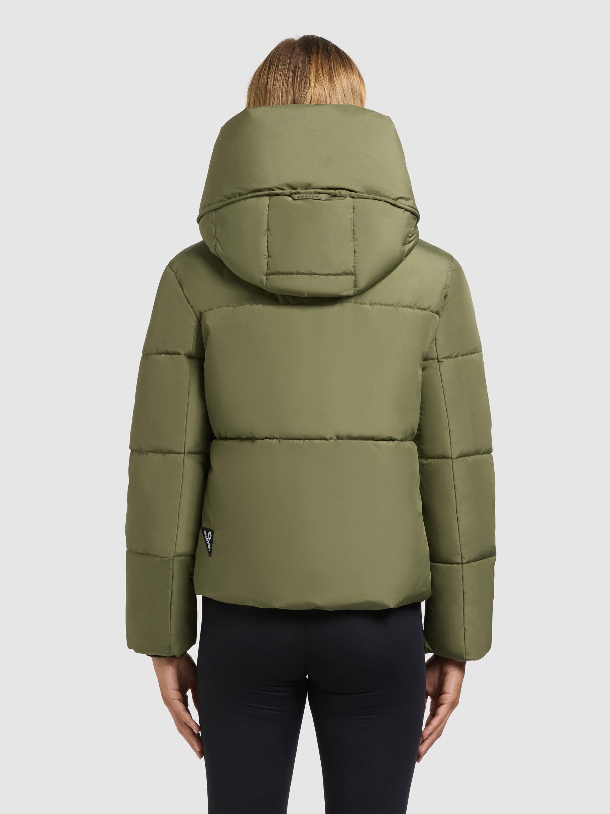 Winterjacke mit verstellbarerKapuze "Audrey Matt" Fern Green