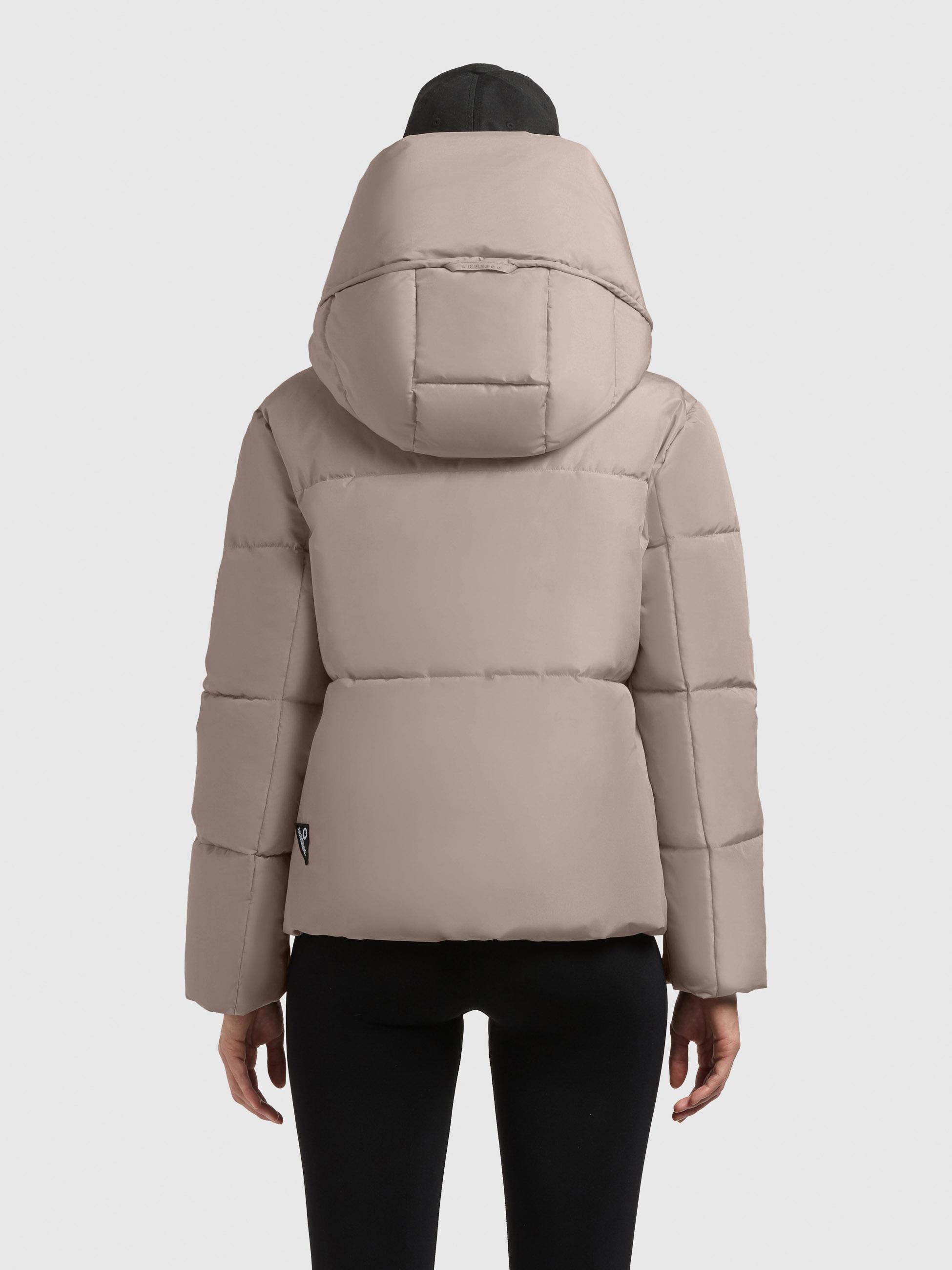 Winterjacke mit verstellbarerKapuze "Audrey Matt" Greige