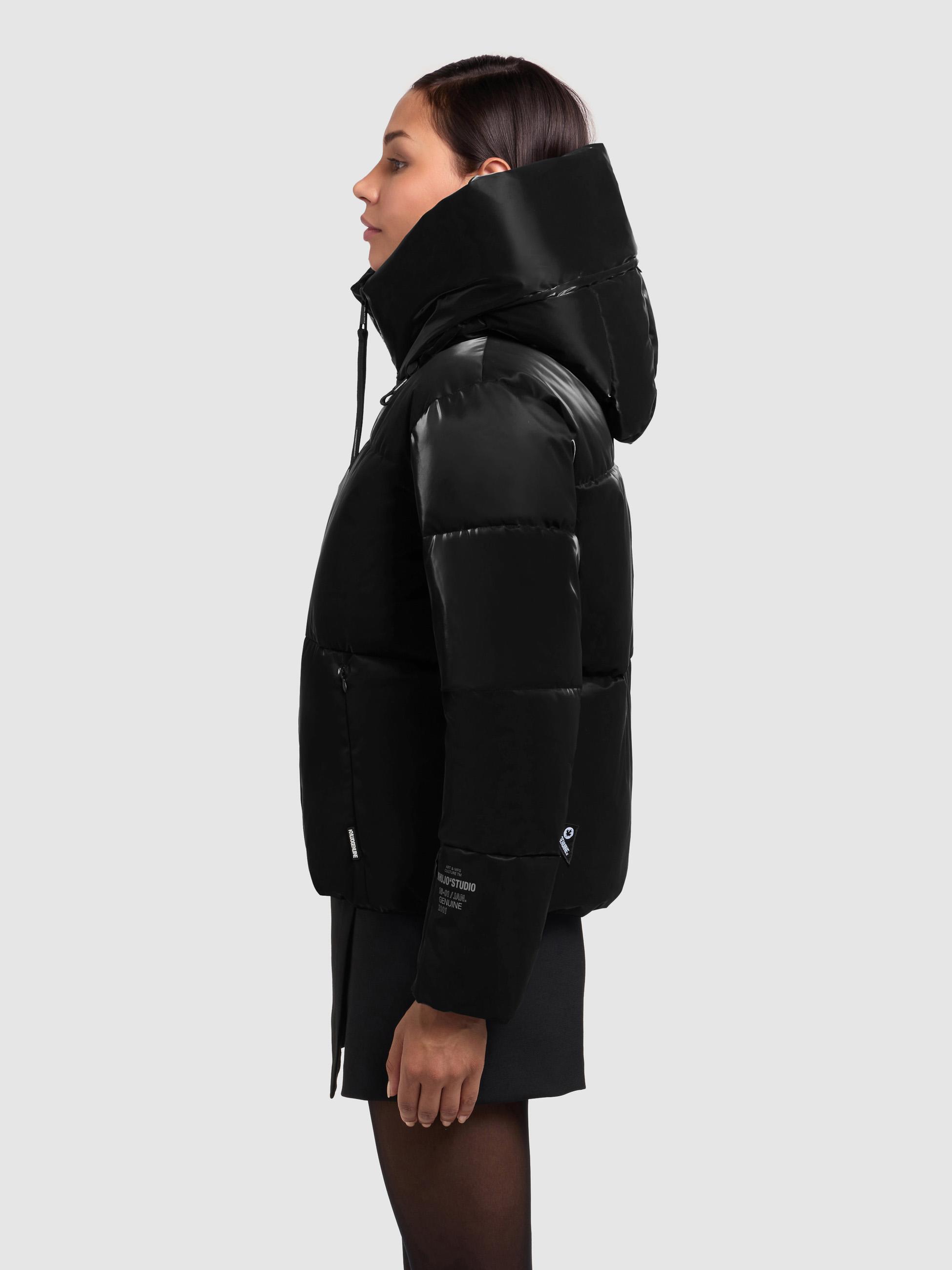 Glänzende Winter Steppjacke "Audrey Shiny" Black