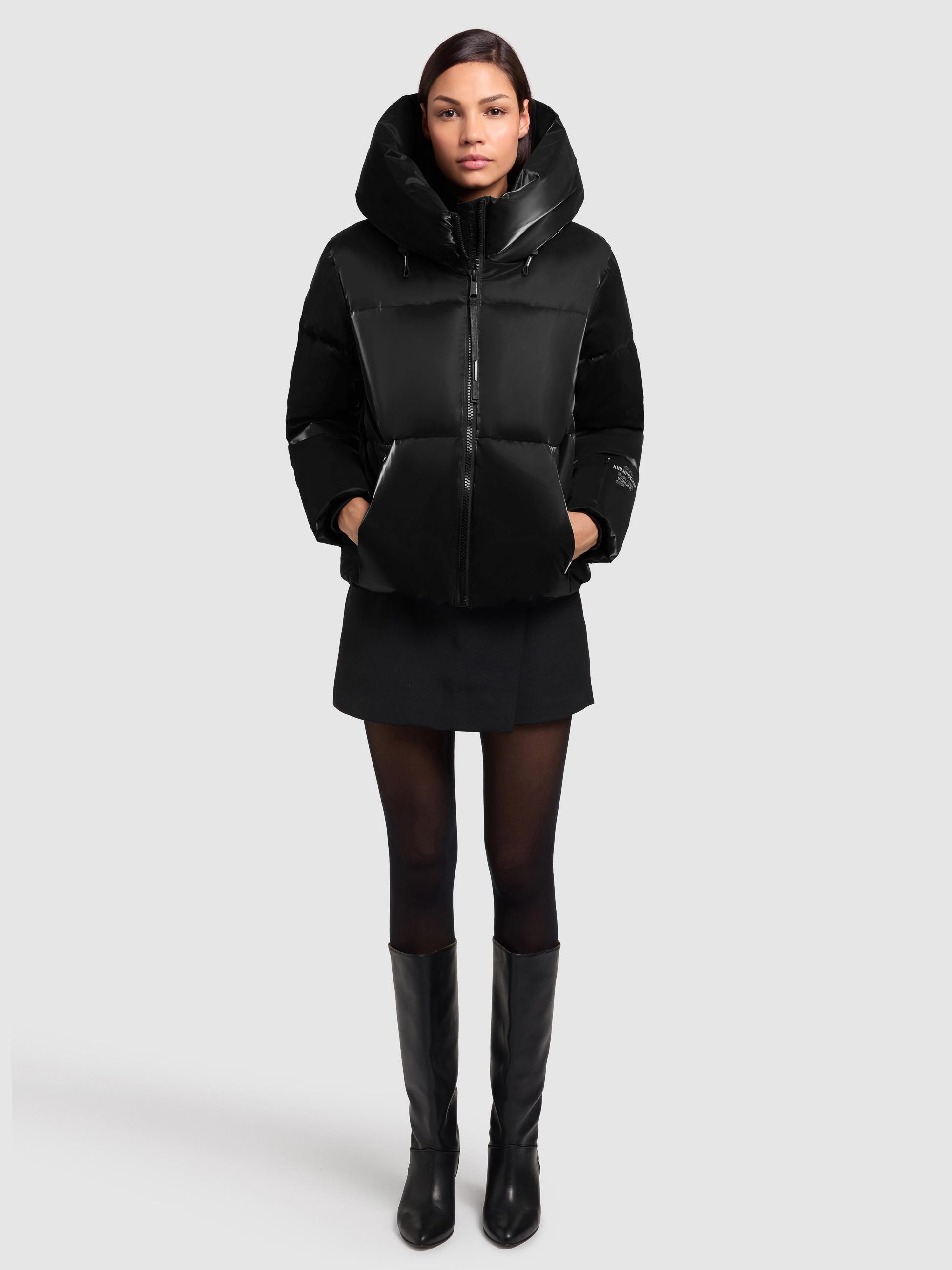 Glänzende Winter Steppjacke "Audrey Shiny" Black