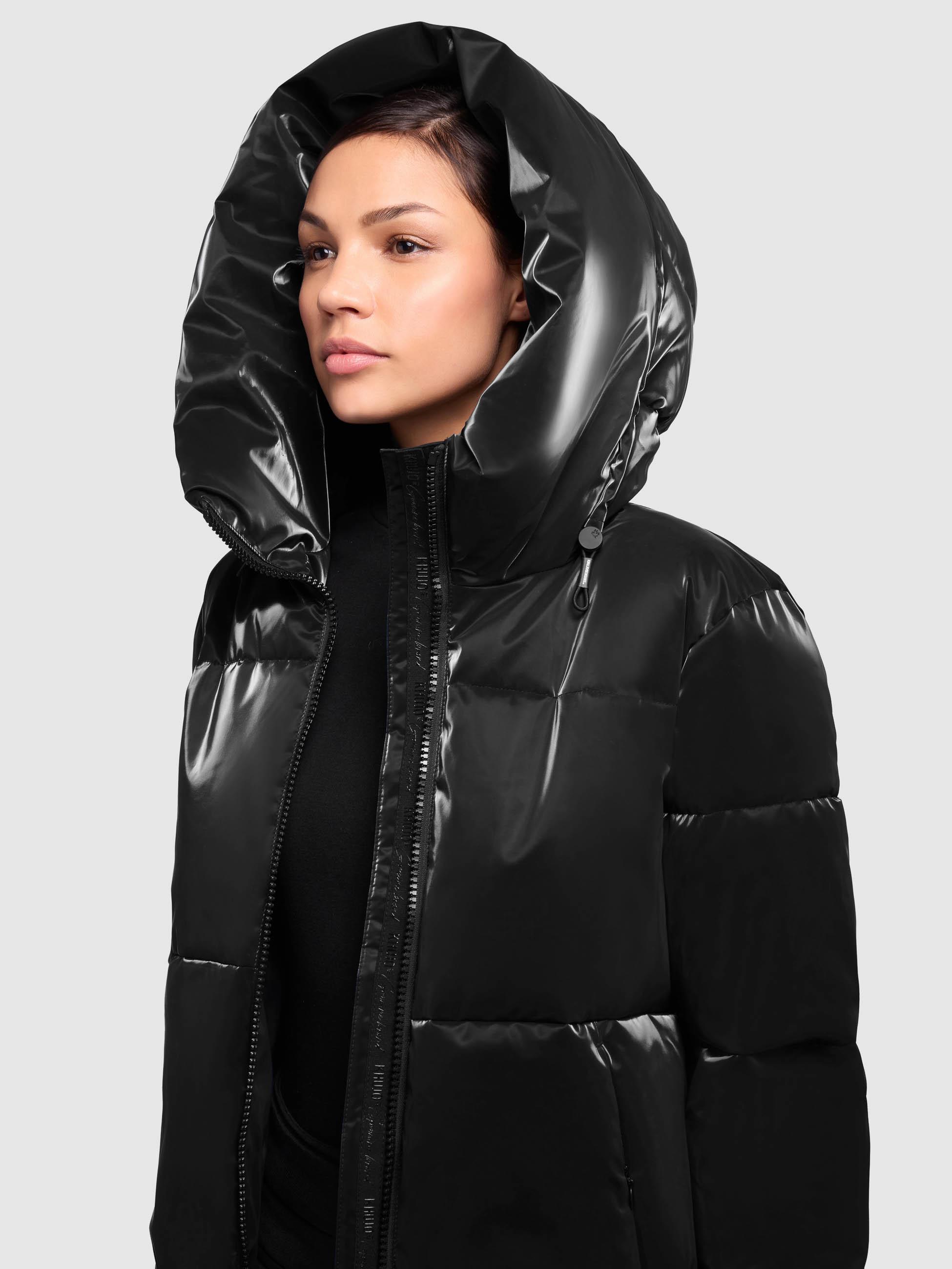 Glänzende Winter Steppjacke "Audrey Shiny" Black